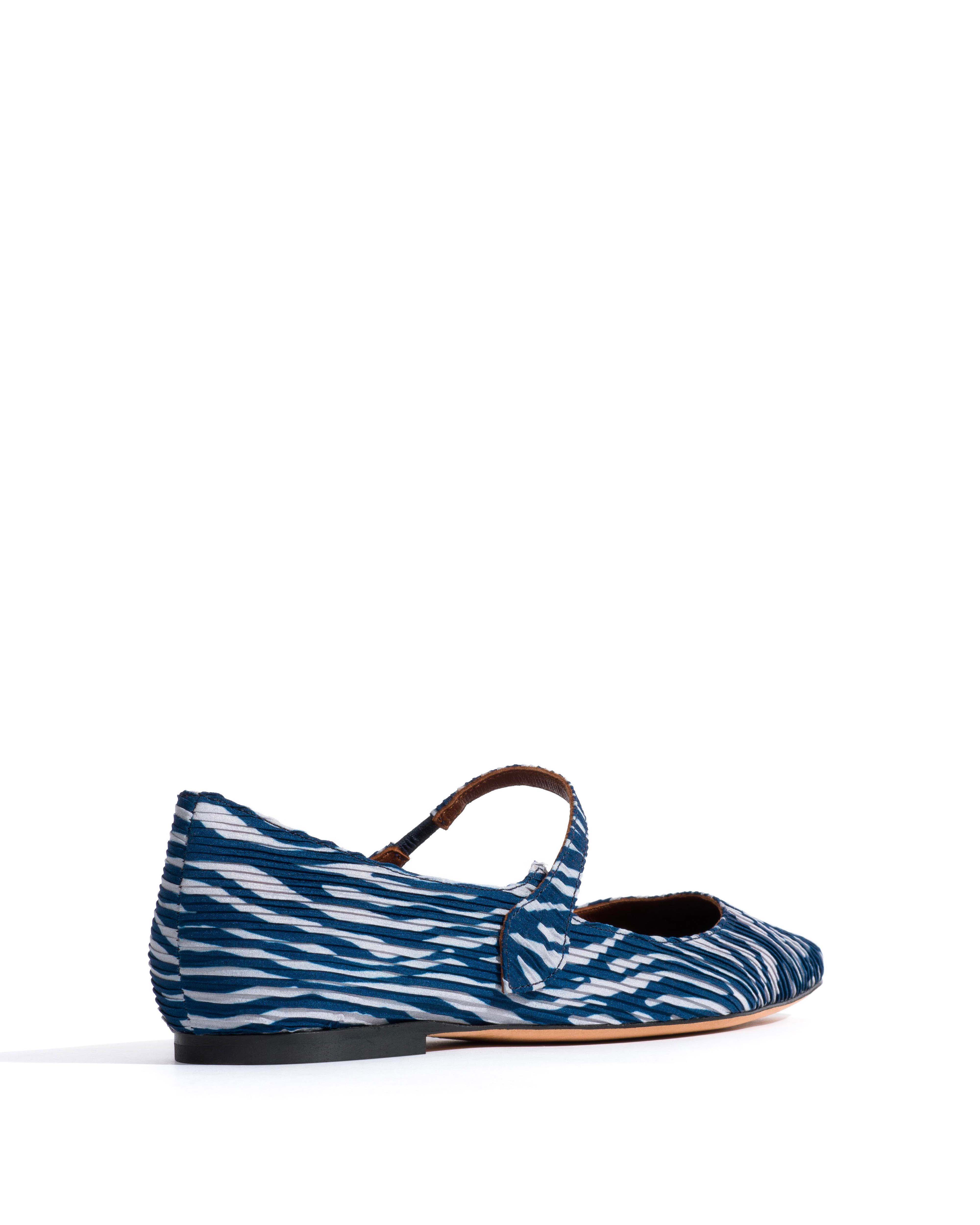 Fifi Pleated zebra Blue shades - Image 3