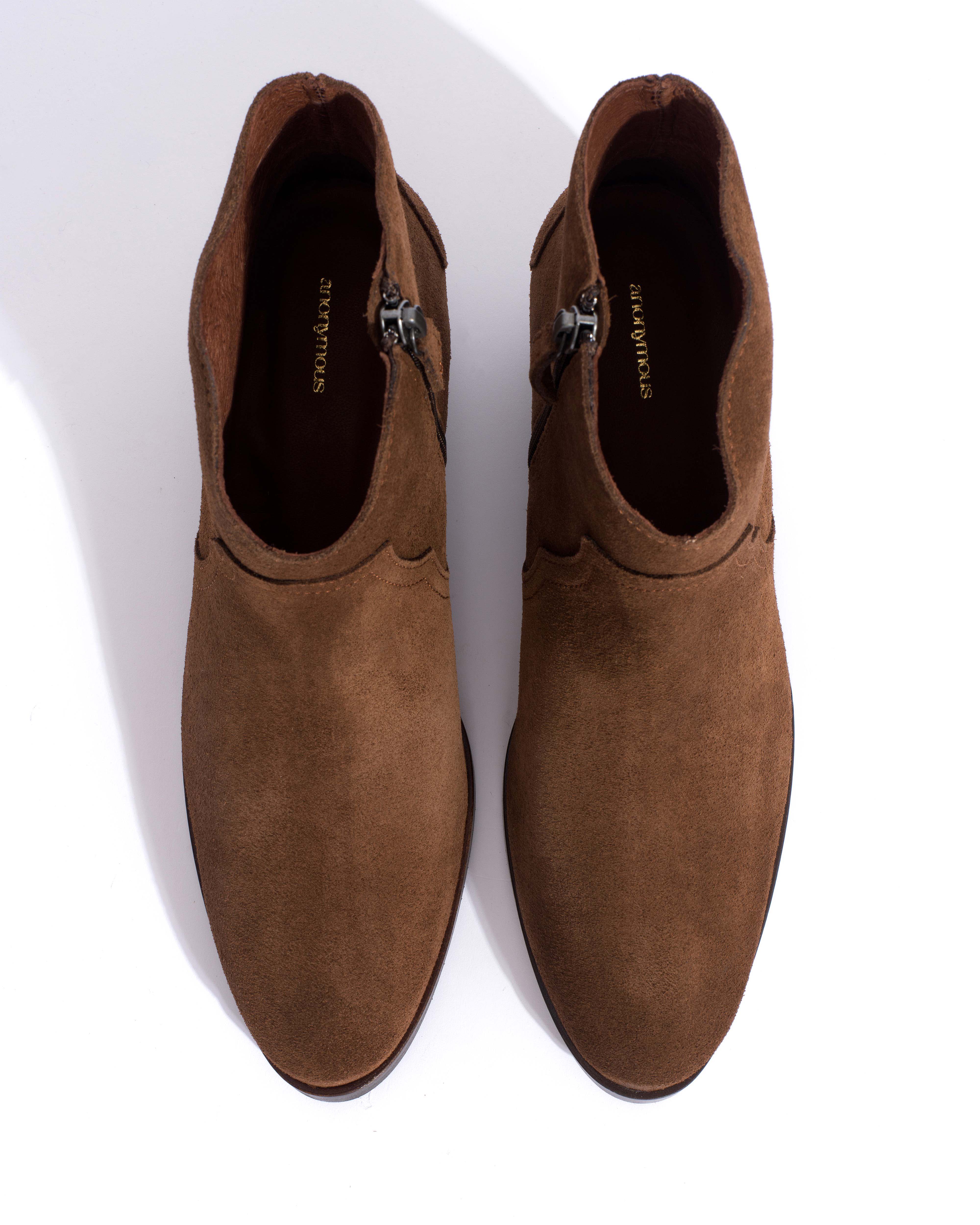 Fiona 35 Calf suede Coconut brown - Image 4