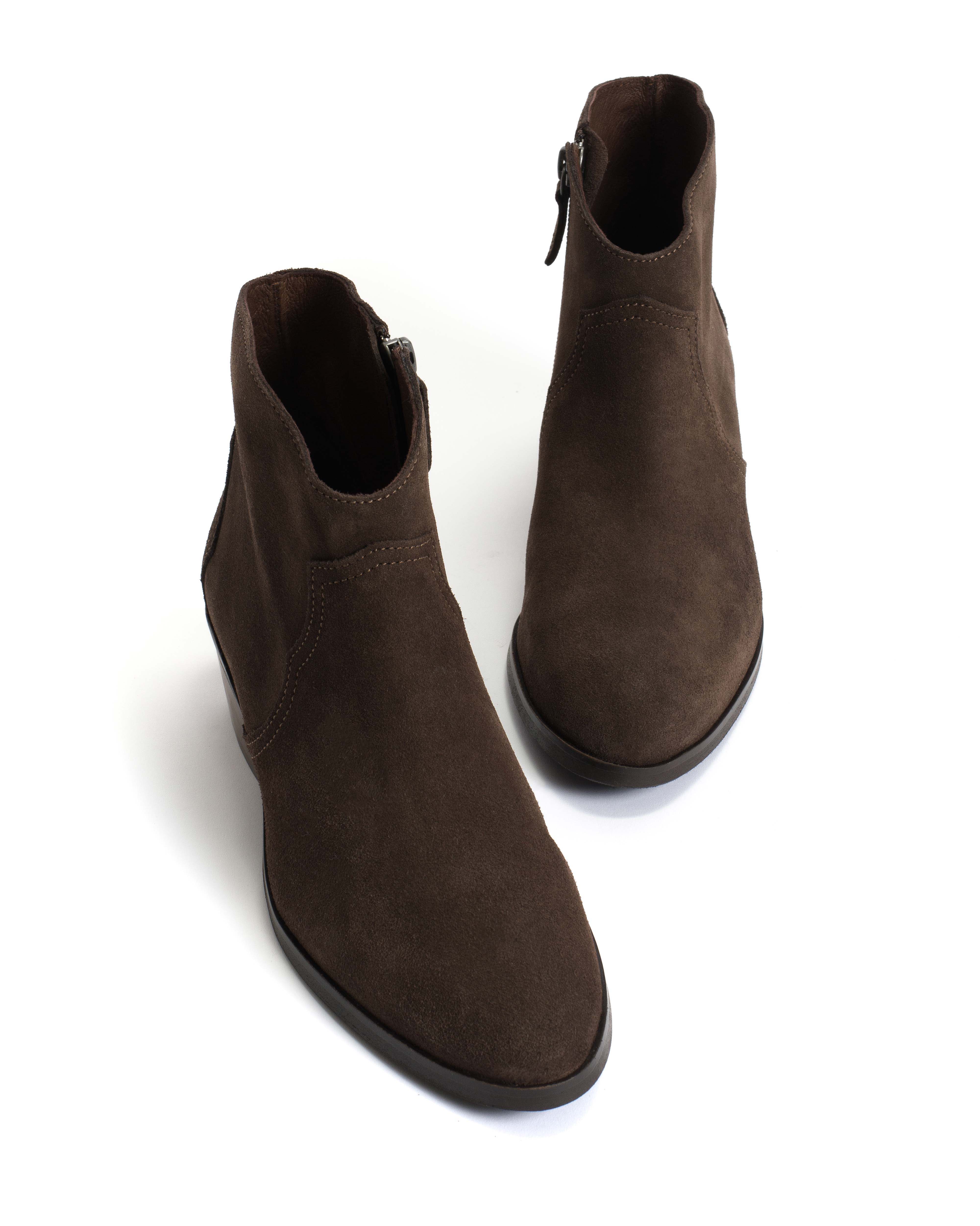 Fiona 35 Calf suede Coffee brown - Image 5