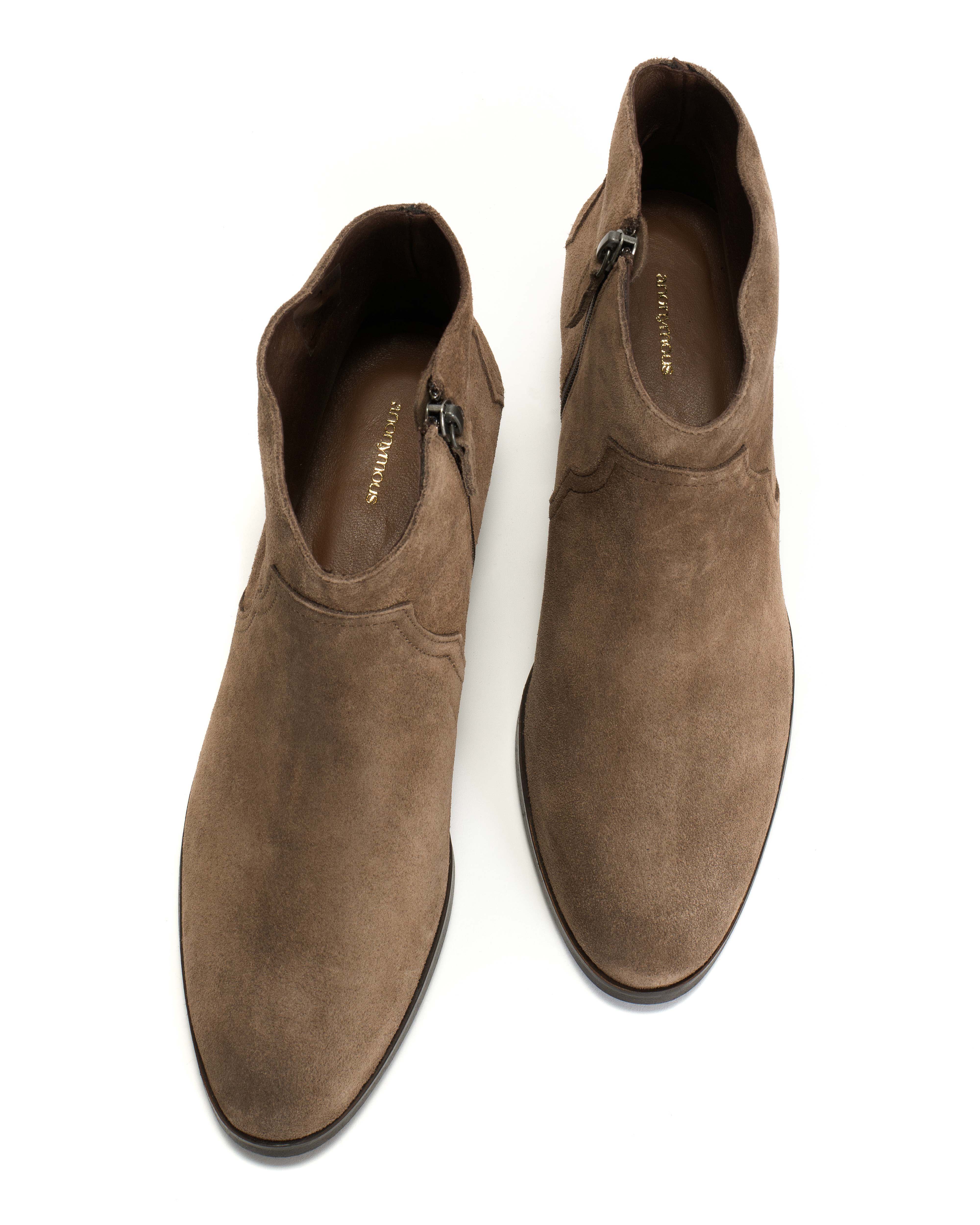 Fiona 35 Calf suede Dark taupe - Image 4