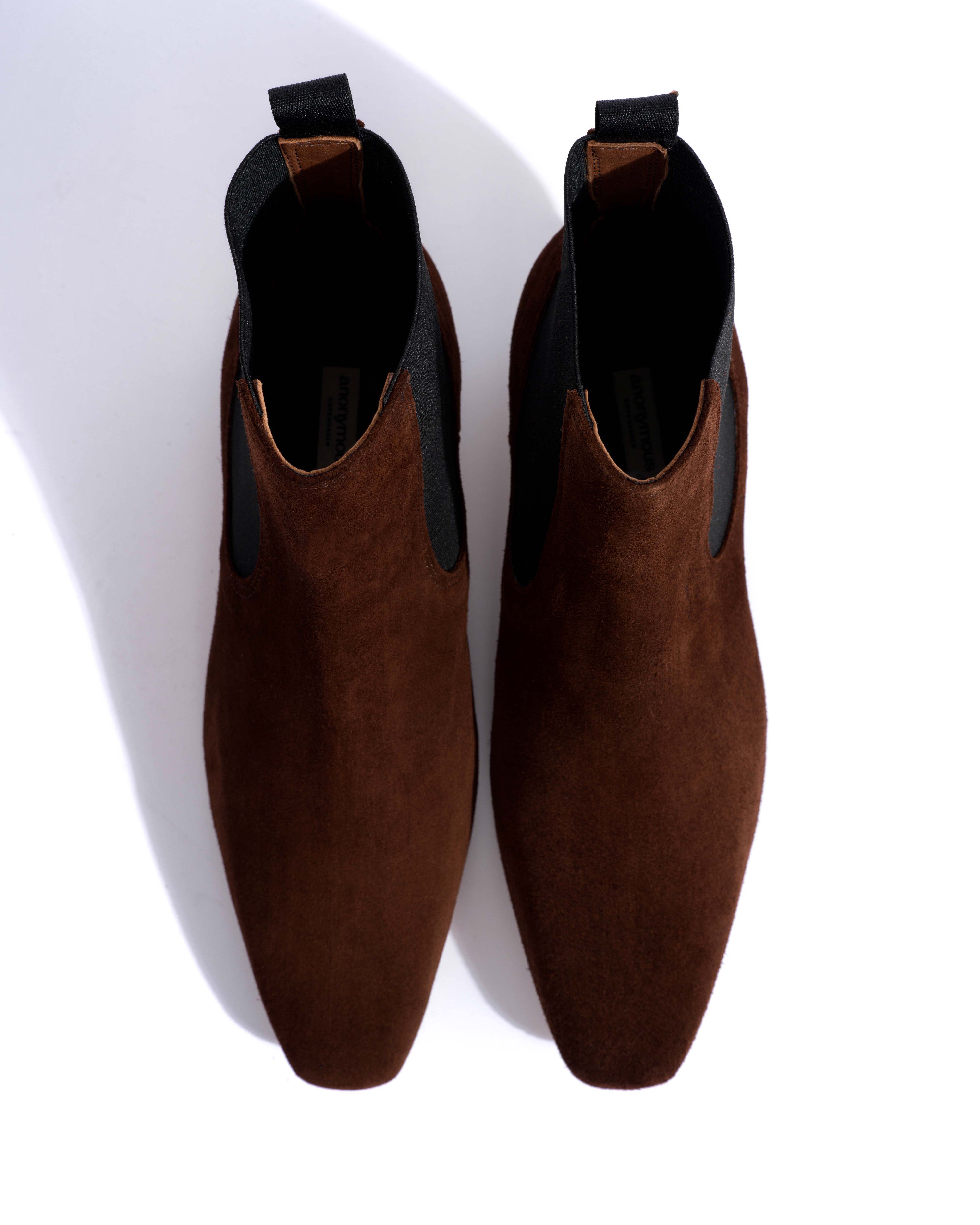 Gaby 40 Calf suede Chocolate - Image 5