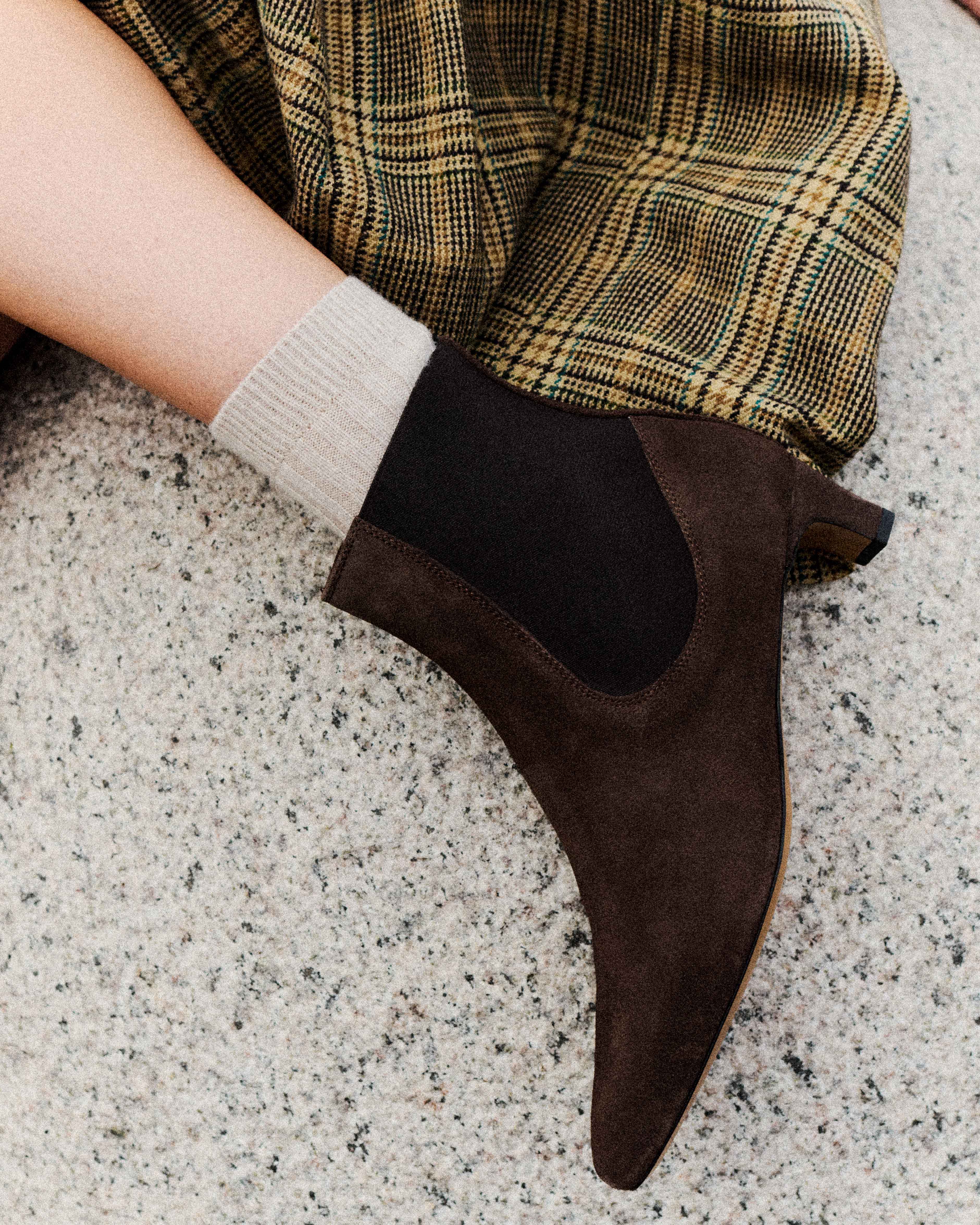 Gaby 40 Calf suede Coffee brown - Image 3