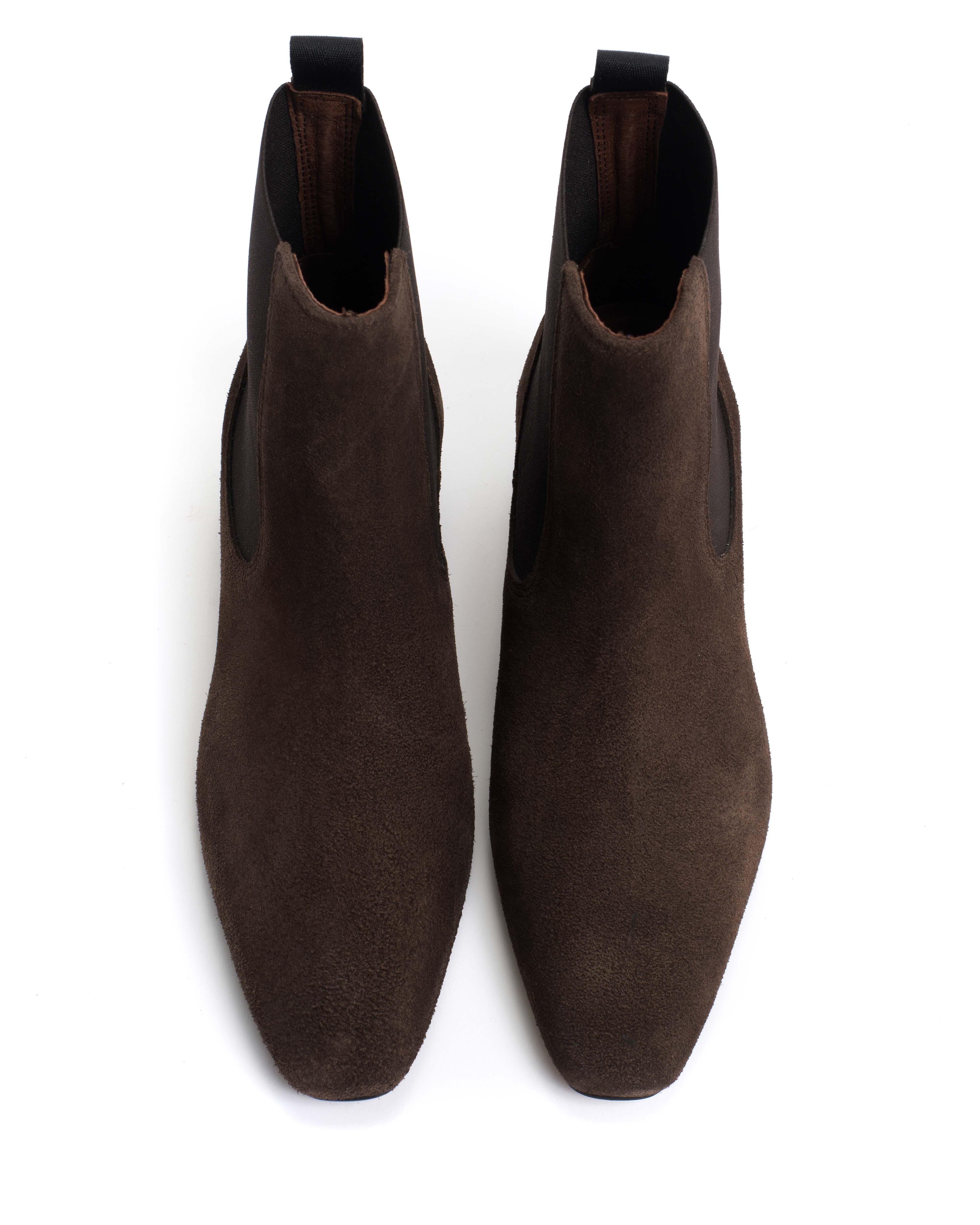 Gaby 40 Calf suede Coffee brown - Image 4