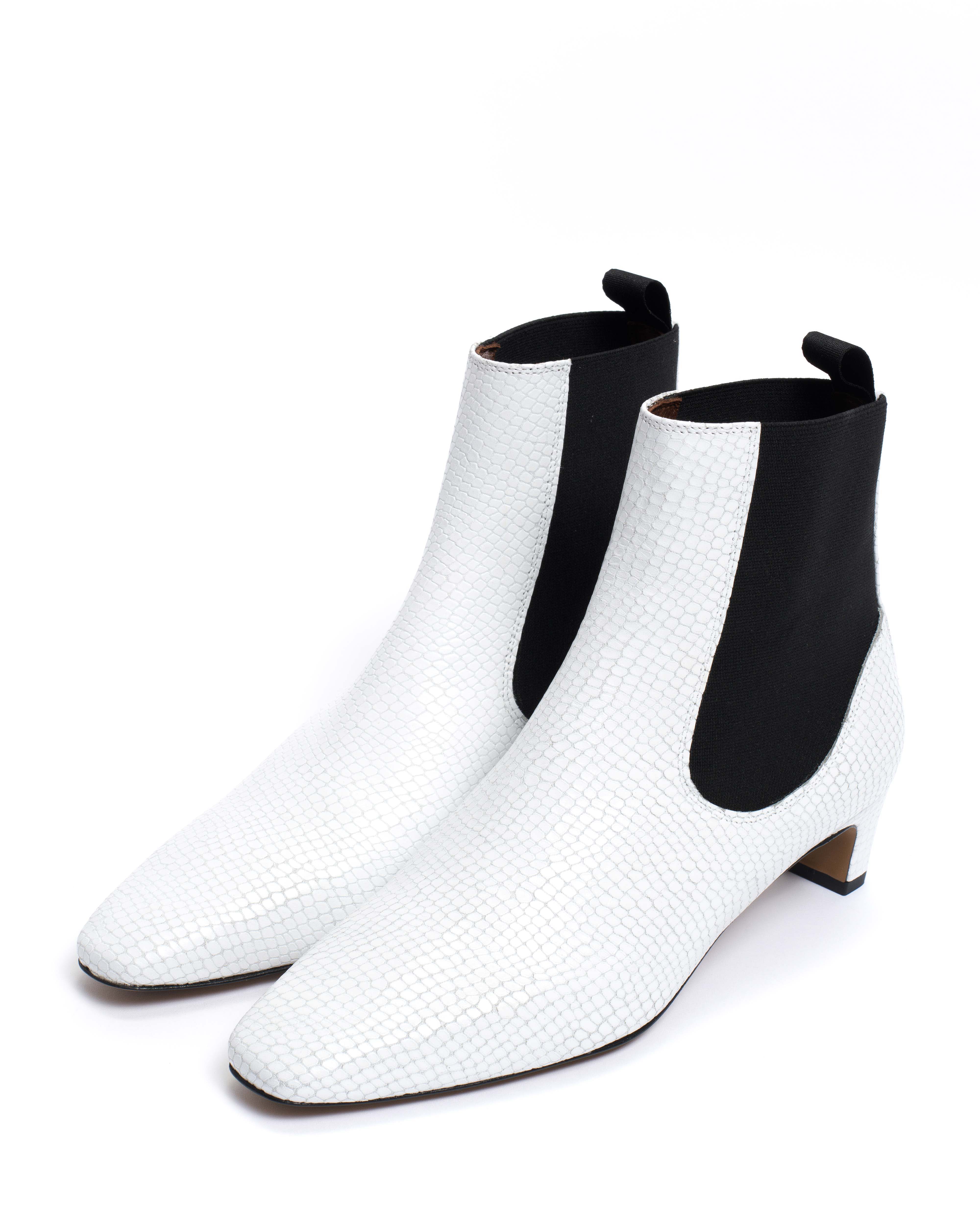Gaby 40 Snake calf White - Image 5