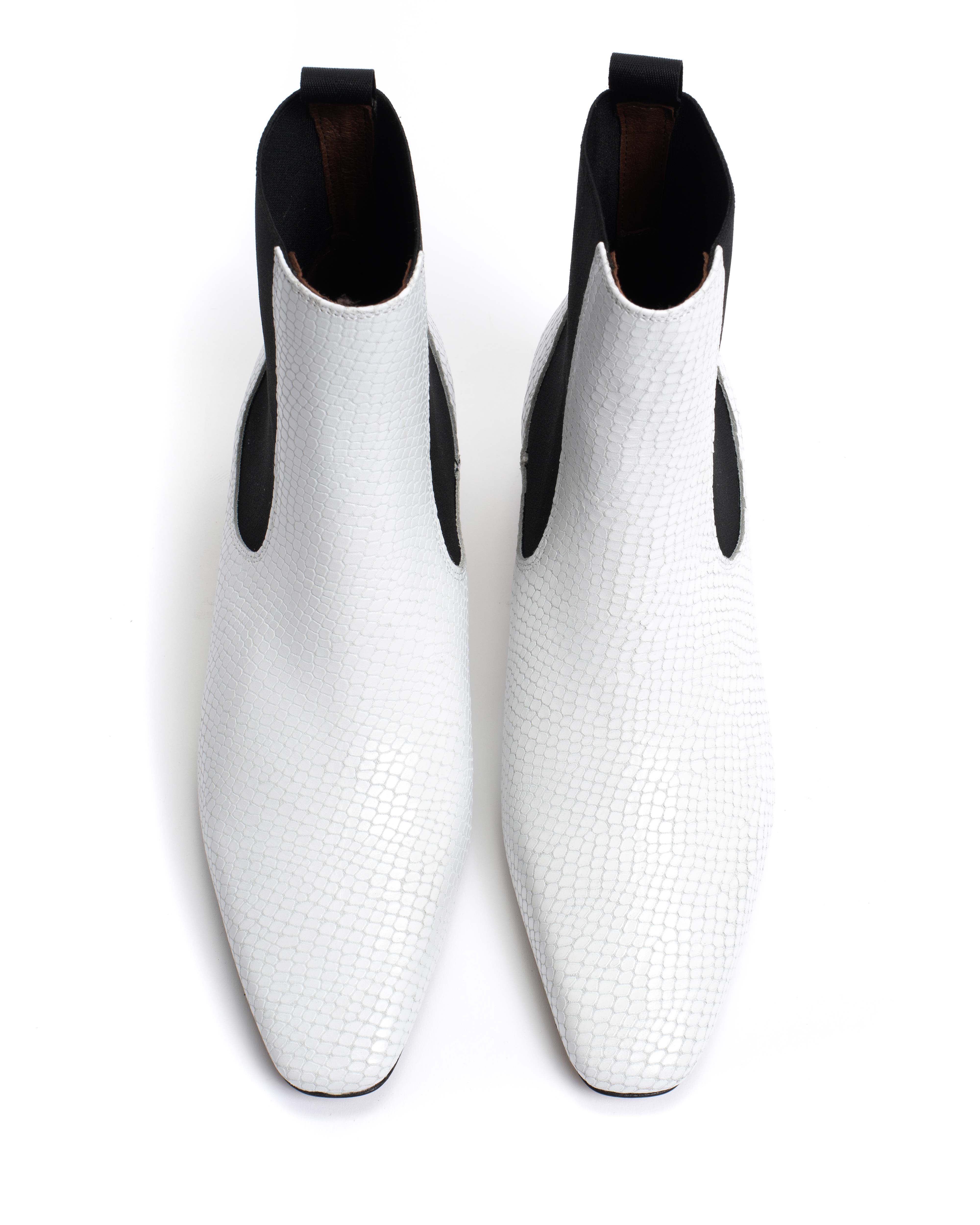 Gaby 40 Snake calf White - Image 6
