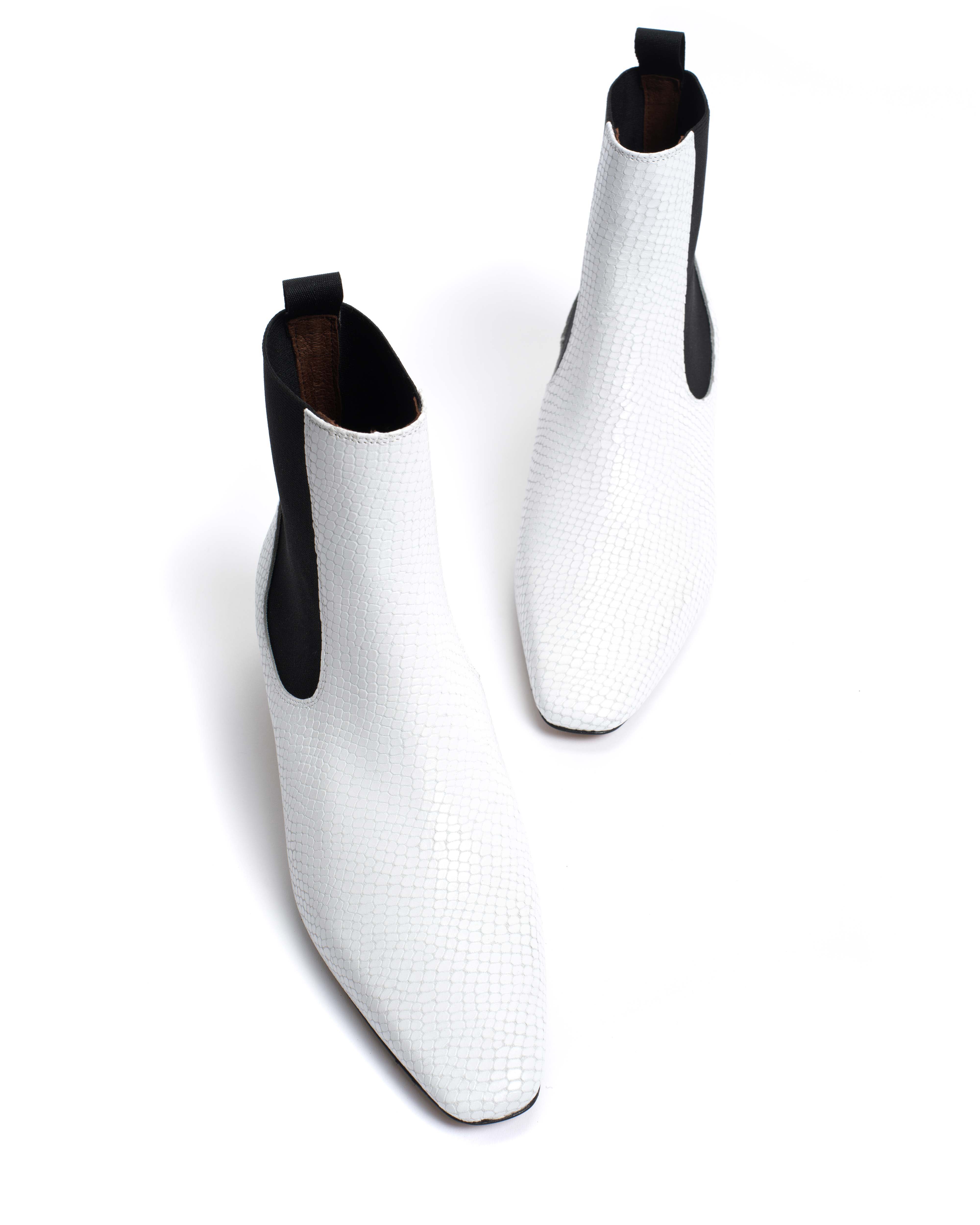 Gaby 40 Snake calf White - Image 8