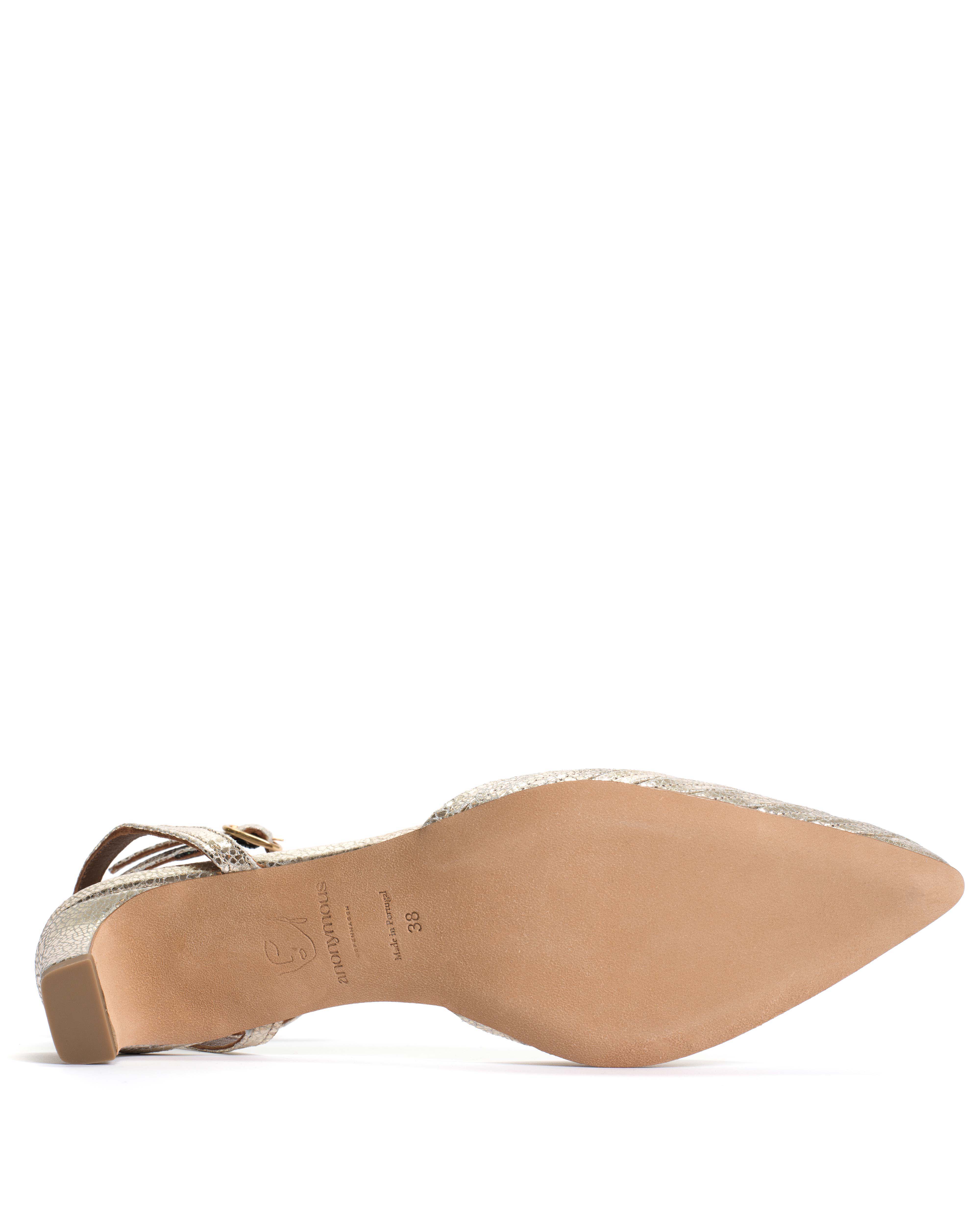 Givia 40 Crackled metallic goat Champagne - Image 7