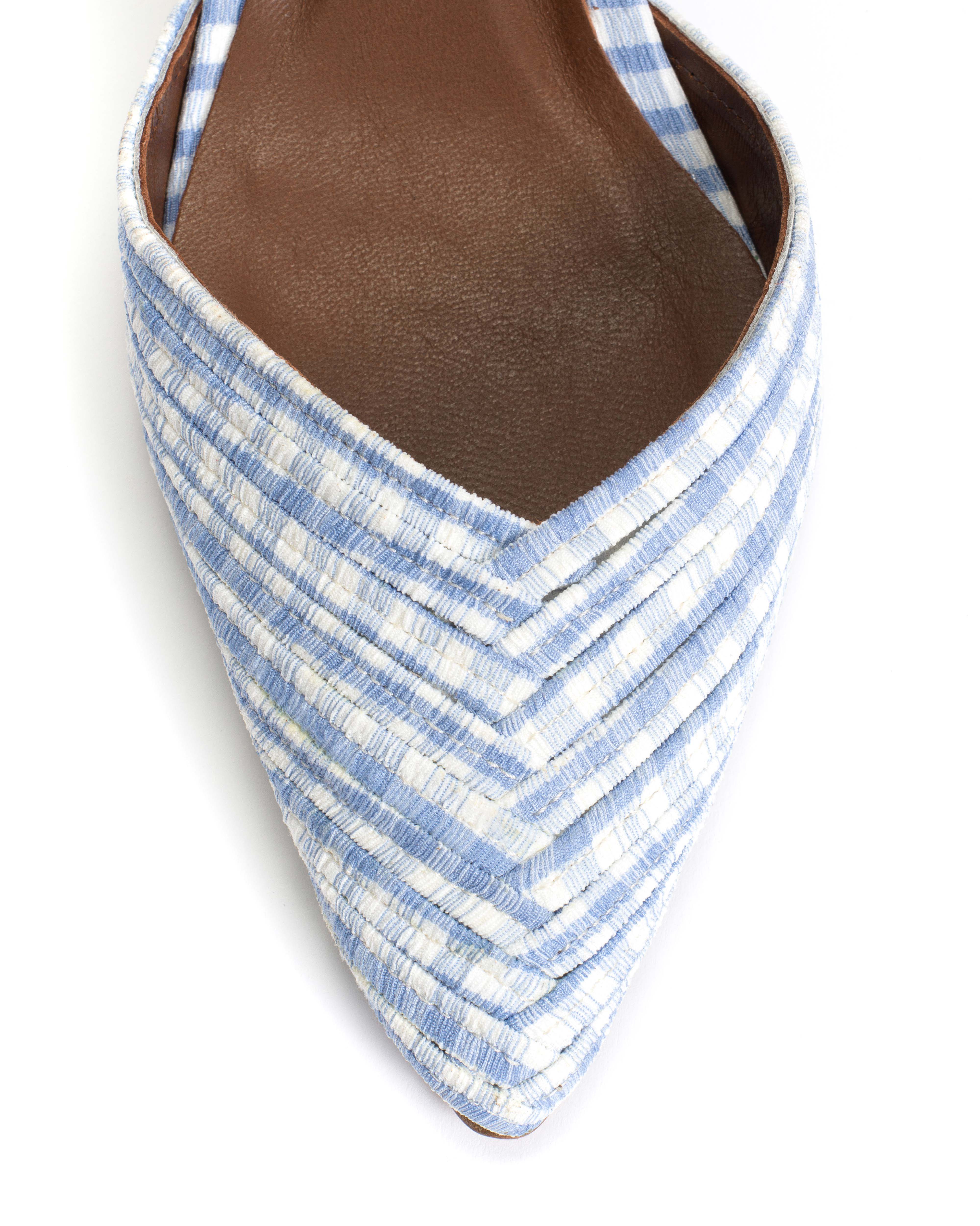 Givia 40 Pleated gingham Bubble blue - Image 6