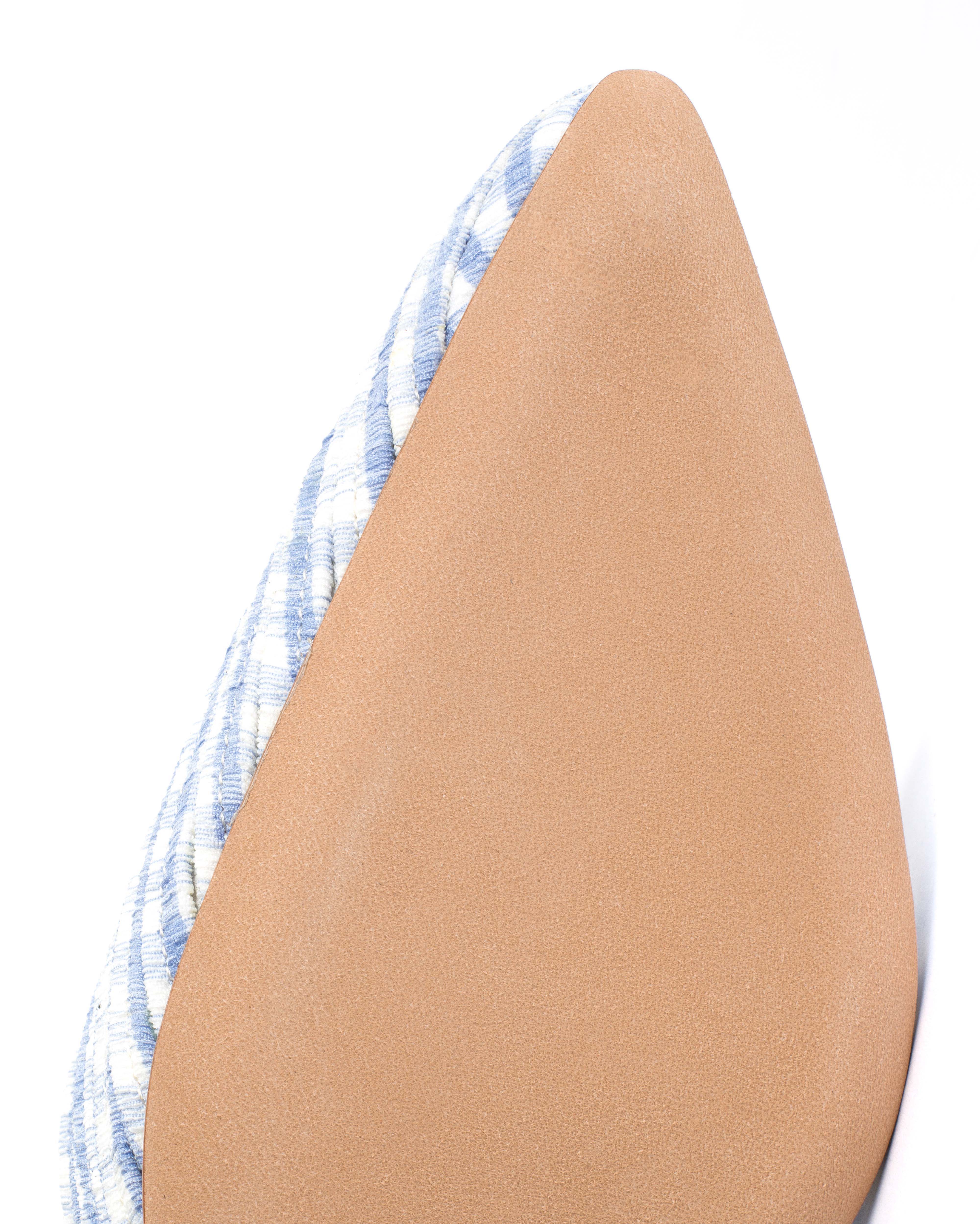 Givia 40 Pleated gingham Bubble blue - Image 7