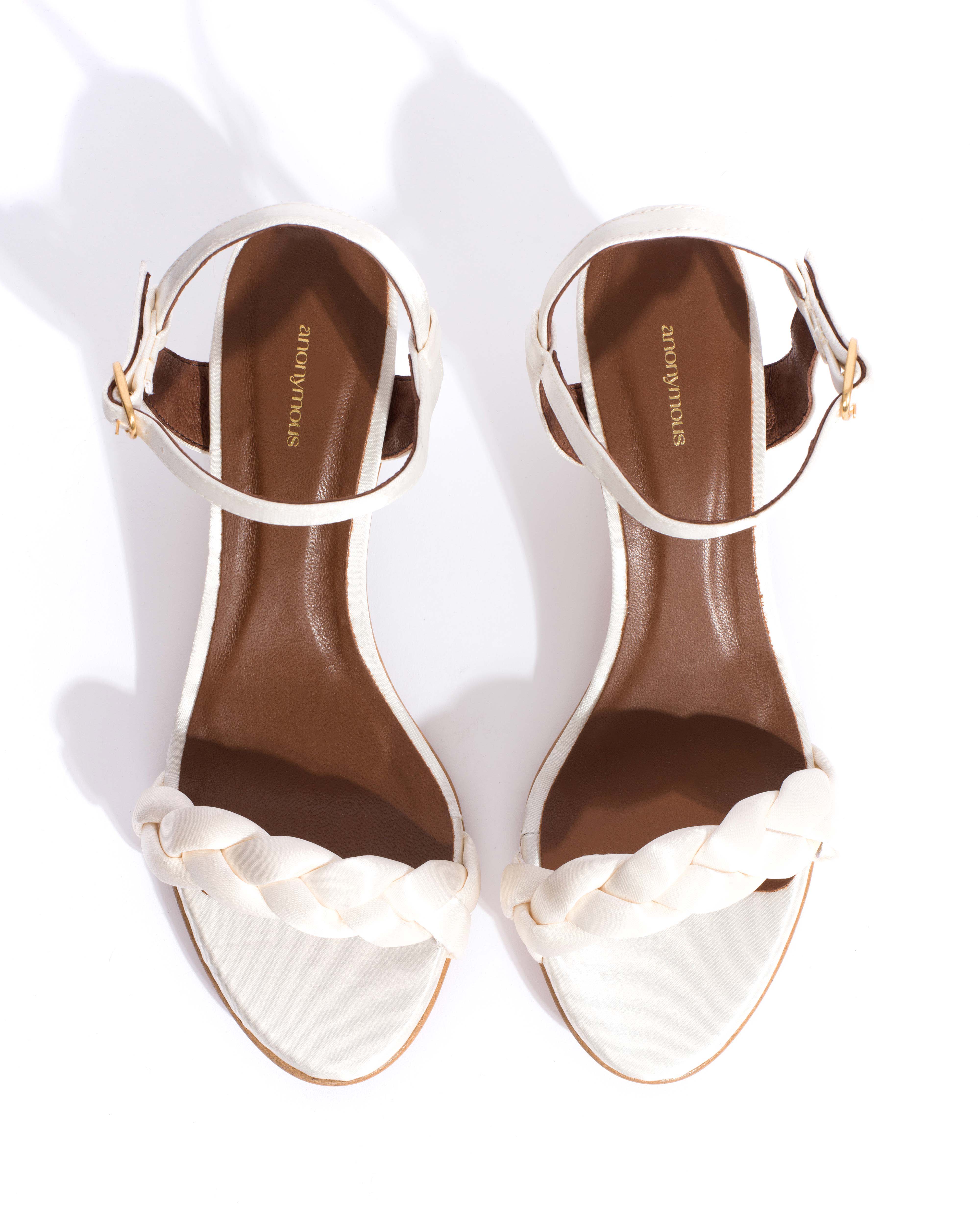 Grace 50 stiletto Antique satin Pearl white - Image 4