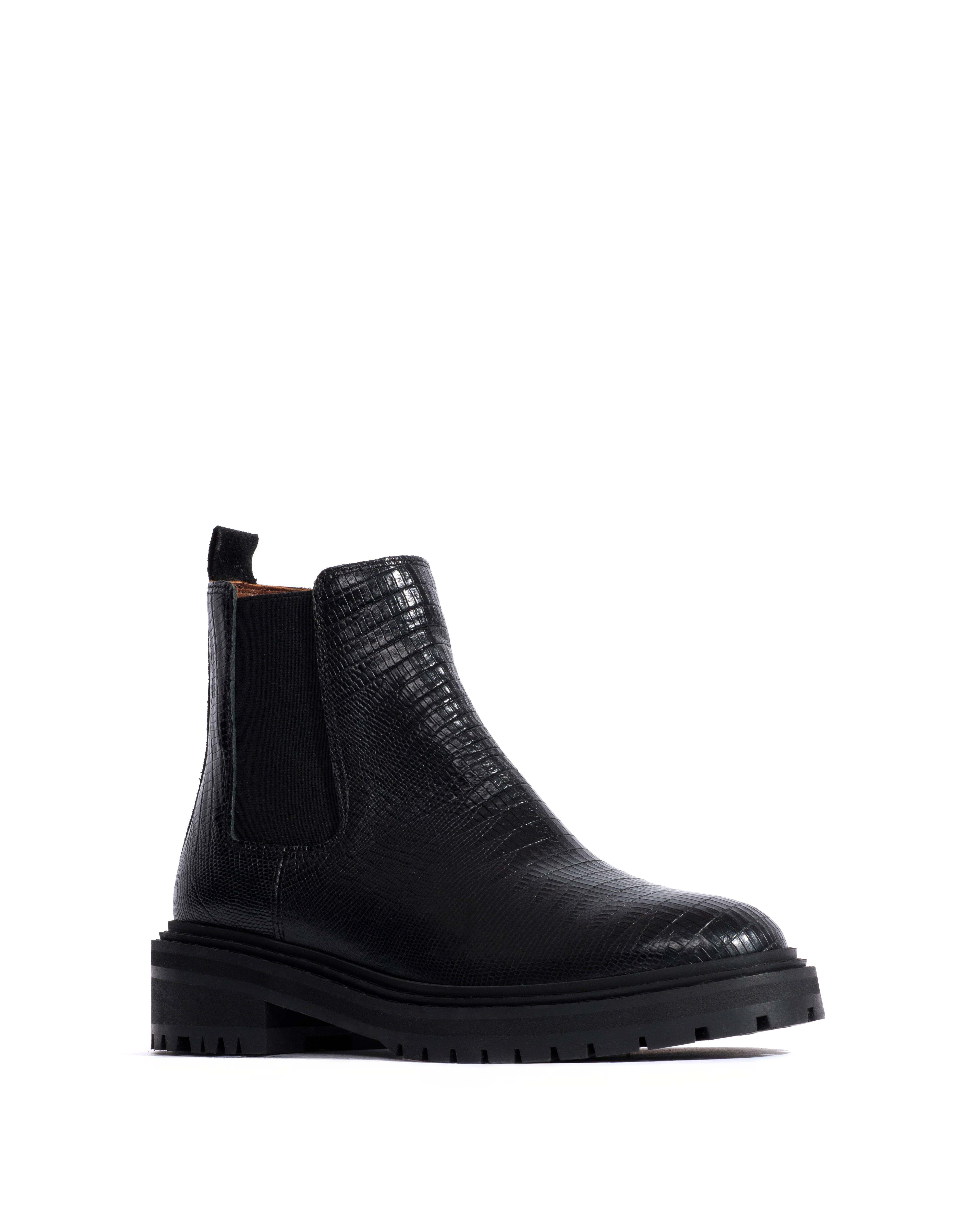 Haily low cut Calf lizard Black - Image 2