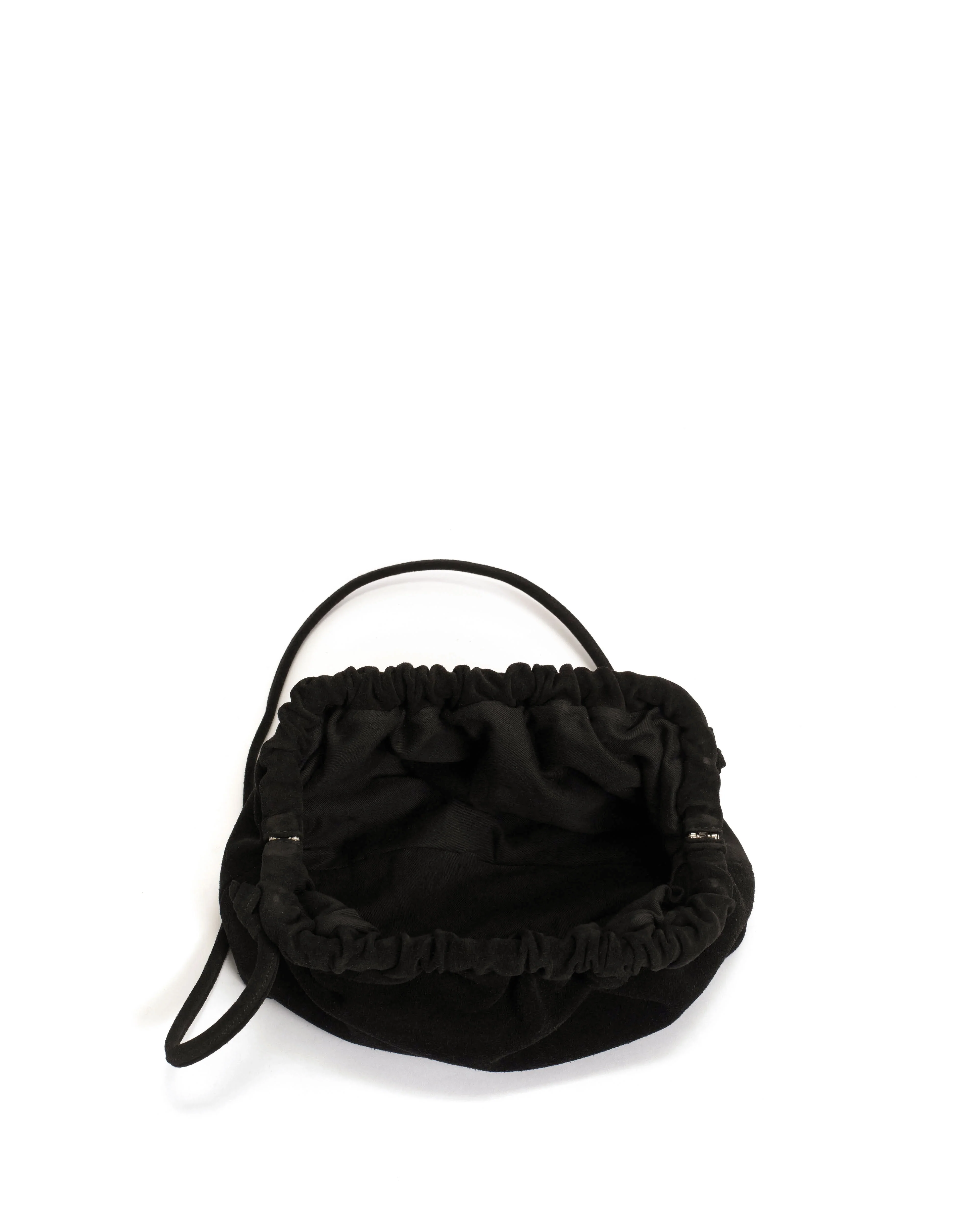 Hally classic cloud bag Calf suede Black - Image 3