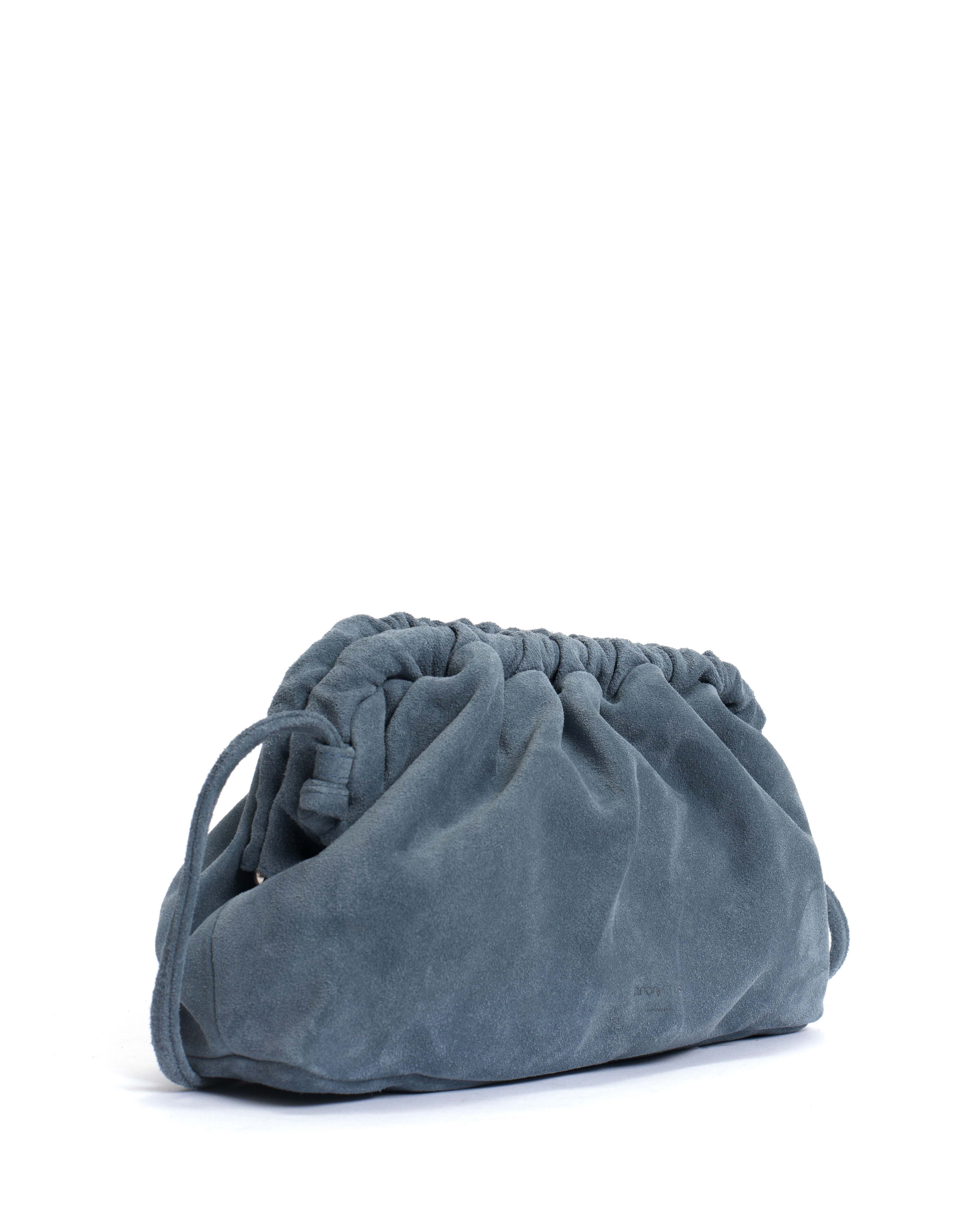 Hally classic cloud bag Calf suede Denim blue - Image 2