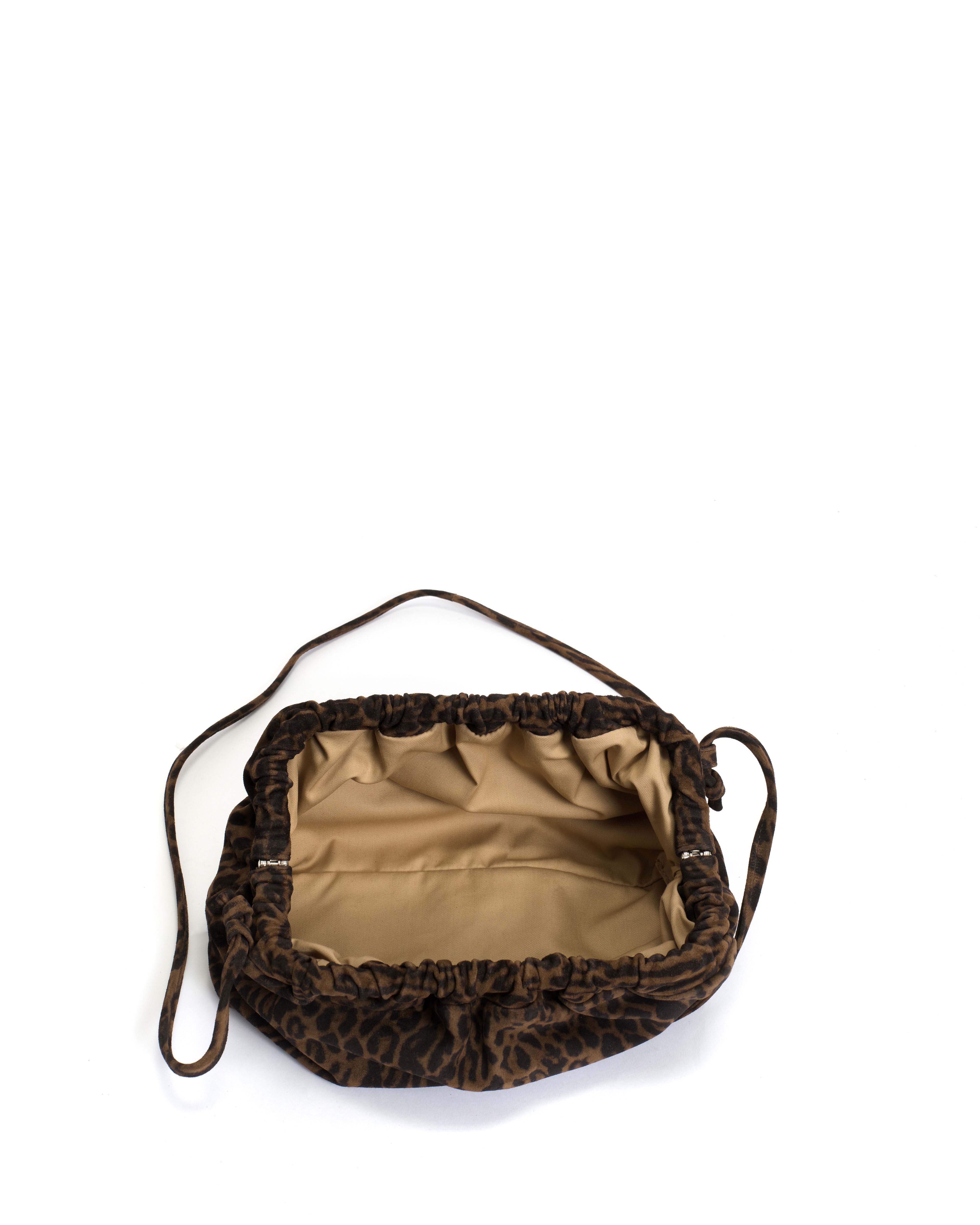Hally classic cloud bag Calf suede print Jaguar - Image 3