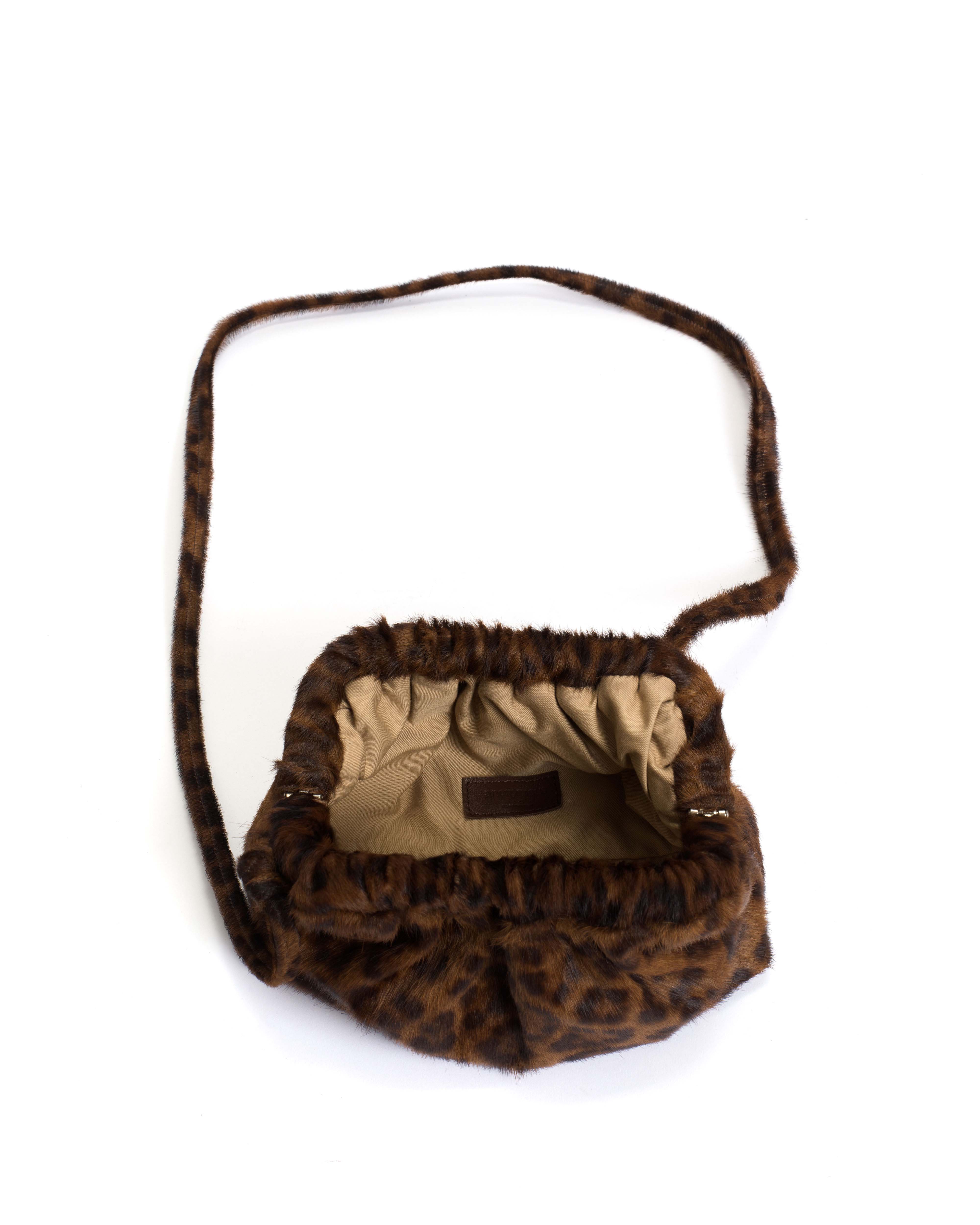 Hally petite cloud bag Calf hair Leopard - Image 3