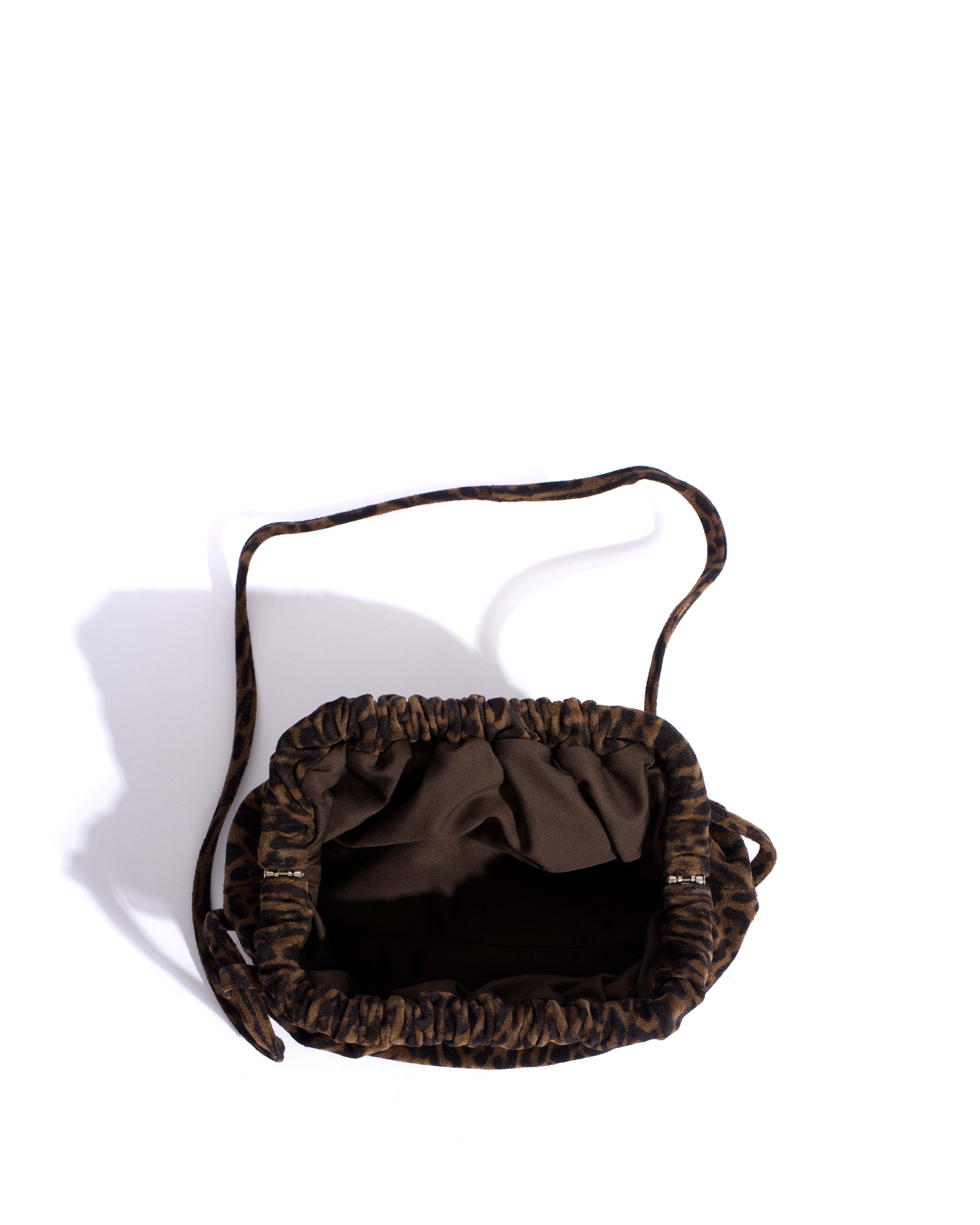 Hally petite cloud bag Calf suede print Jaguar - Image 3