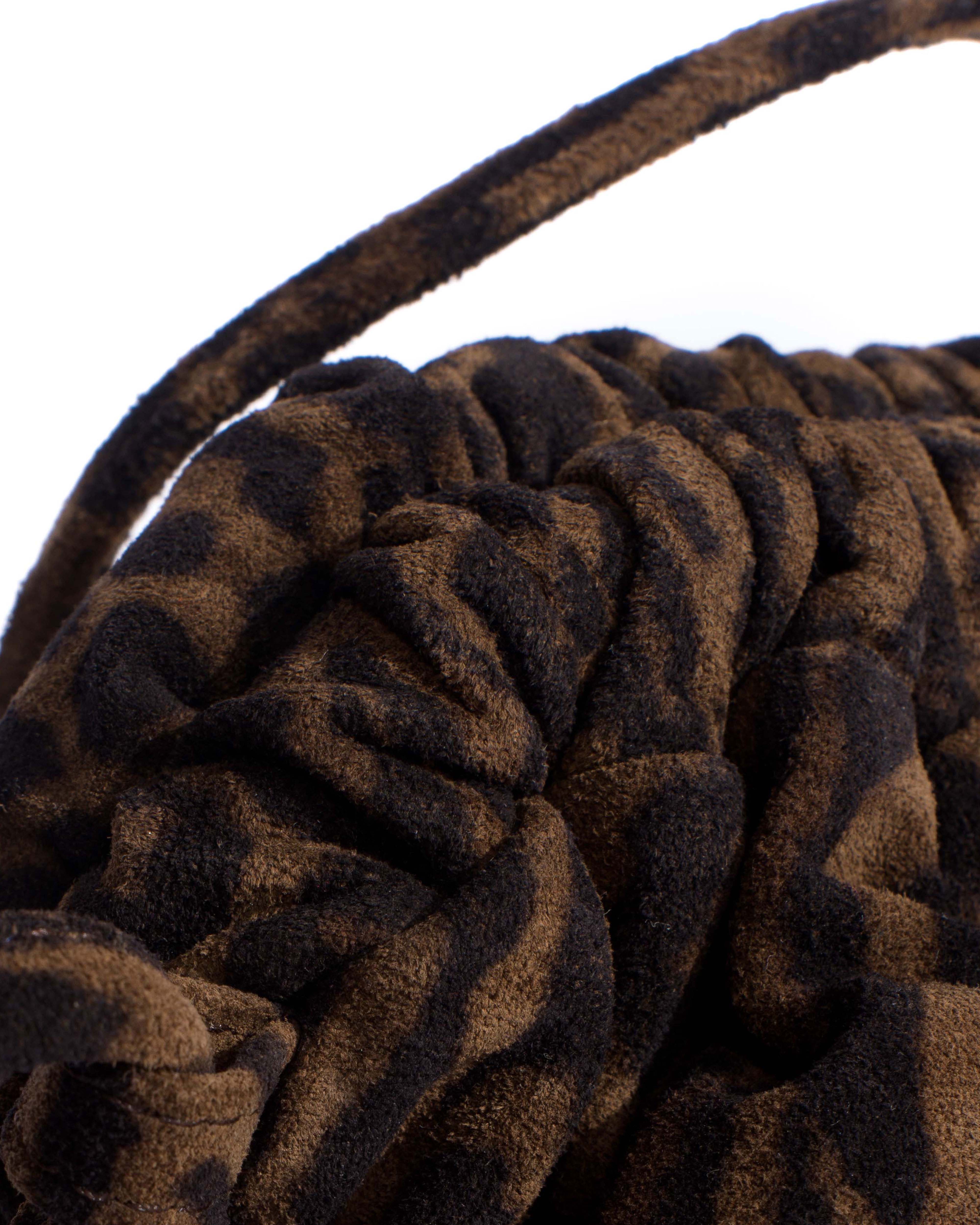 Hally petite cloud bag Calf suede print Jaguar - Image 4