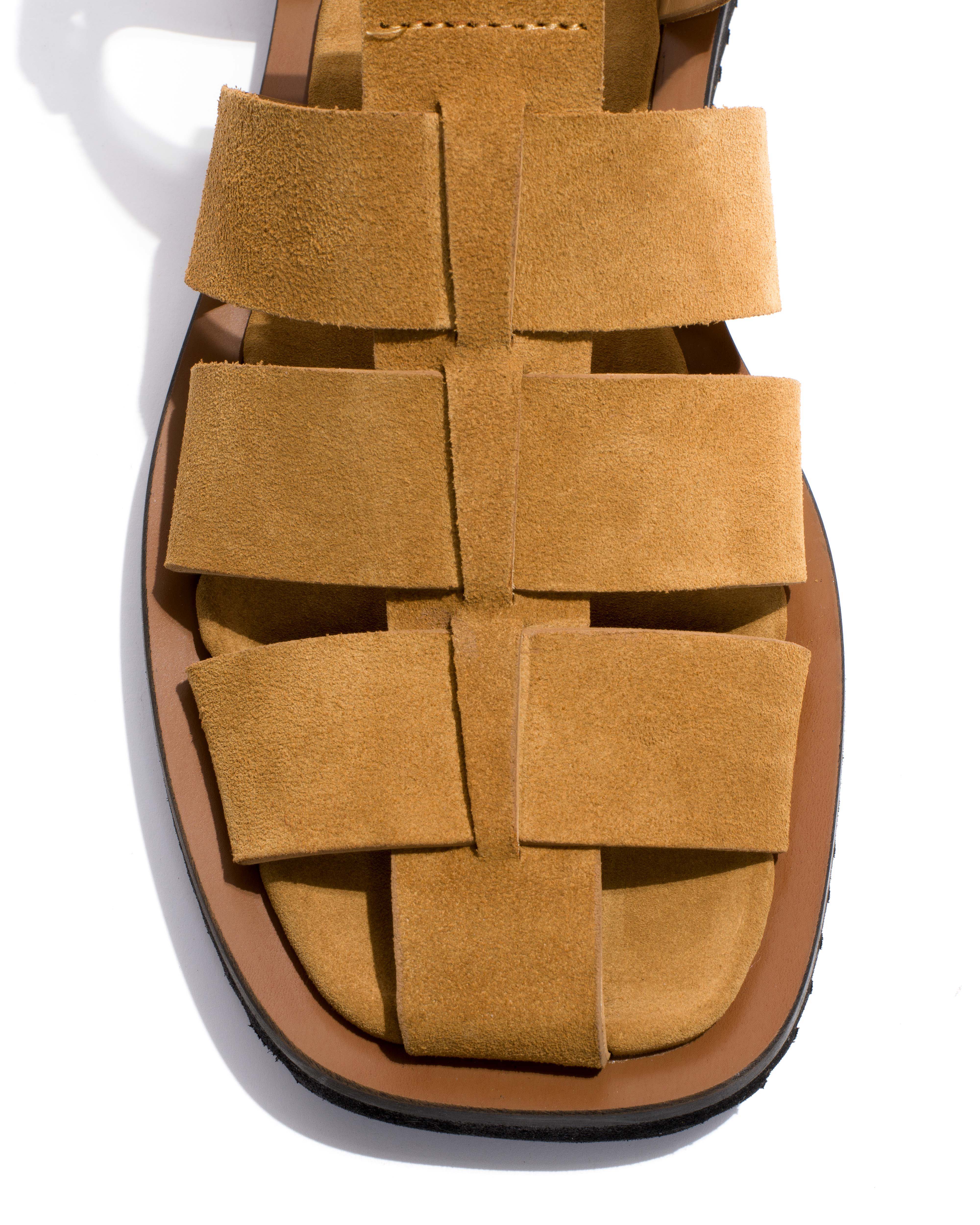 Hampell Calf suede Bamboo brown - Image 6
