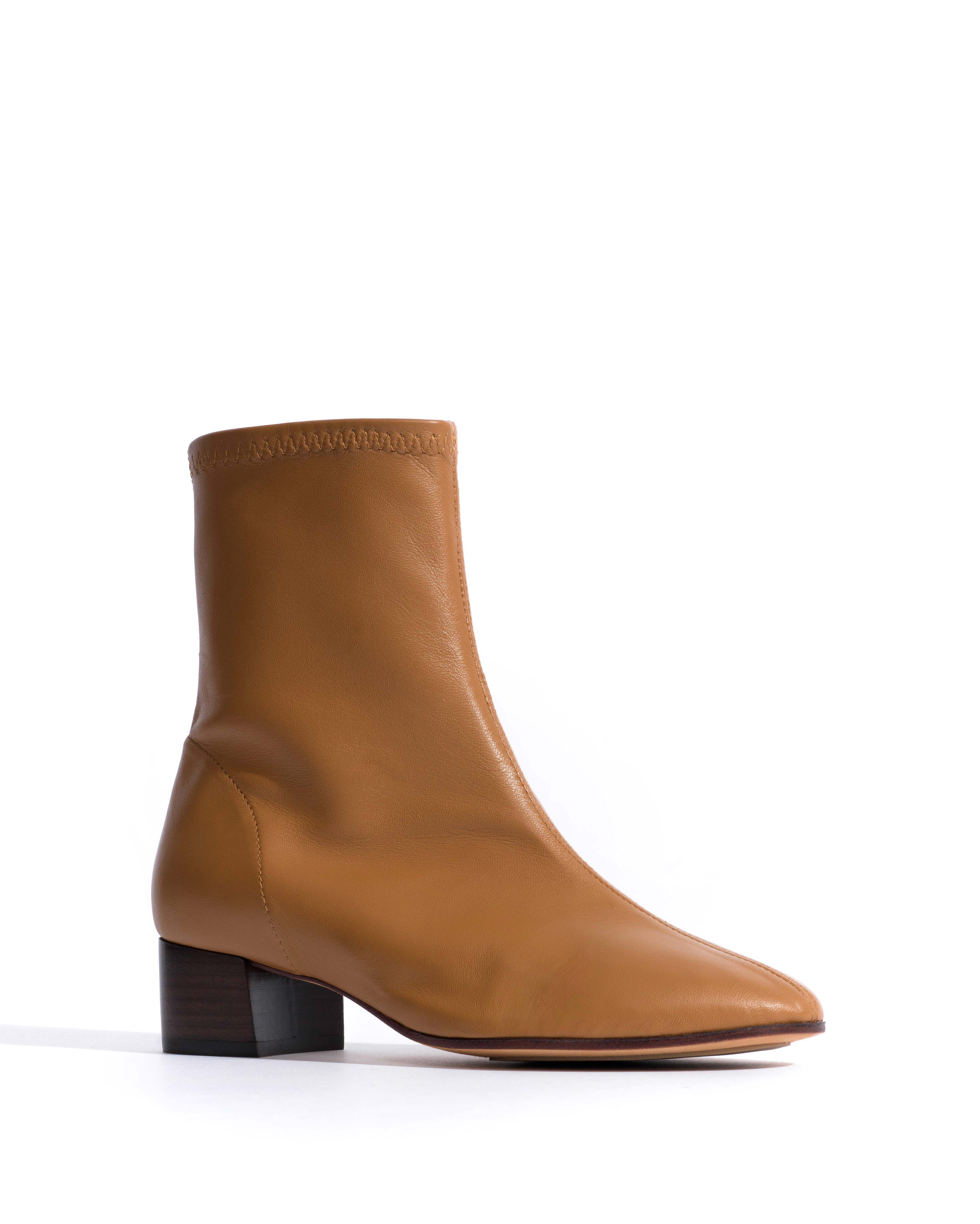 Hanny 40 stacked stretch Silky lamb Caramel - Image 2
