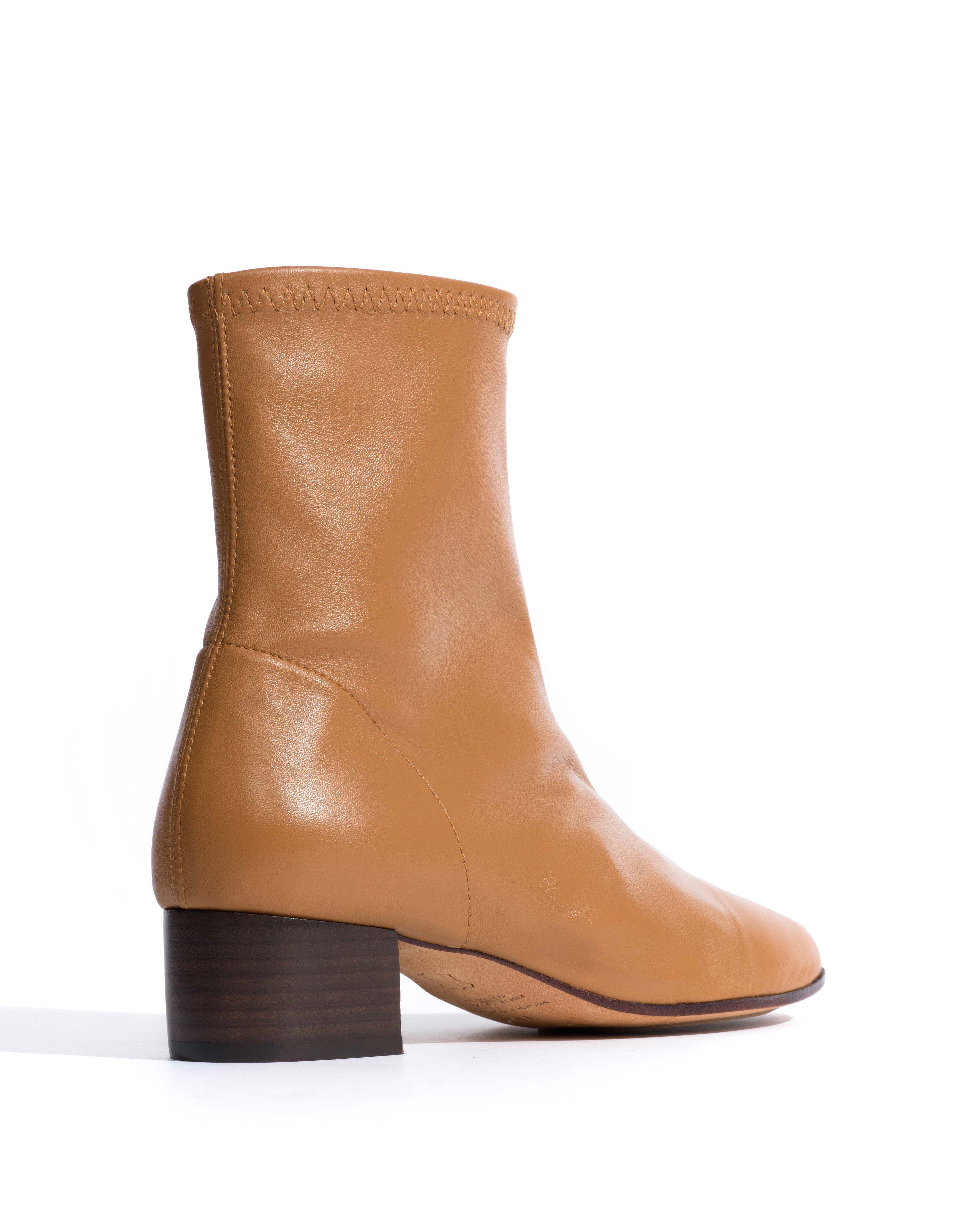 Hanny 40 stacked stretch Silky lamb Caramel - Image 3
