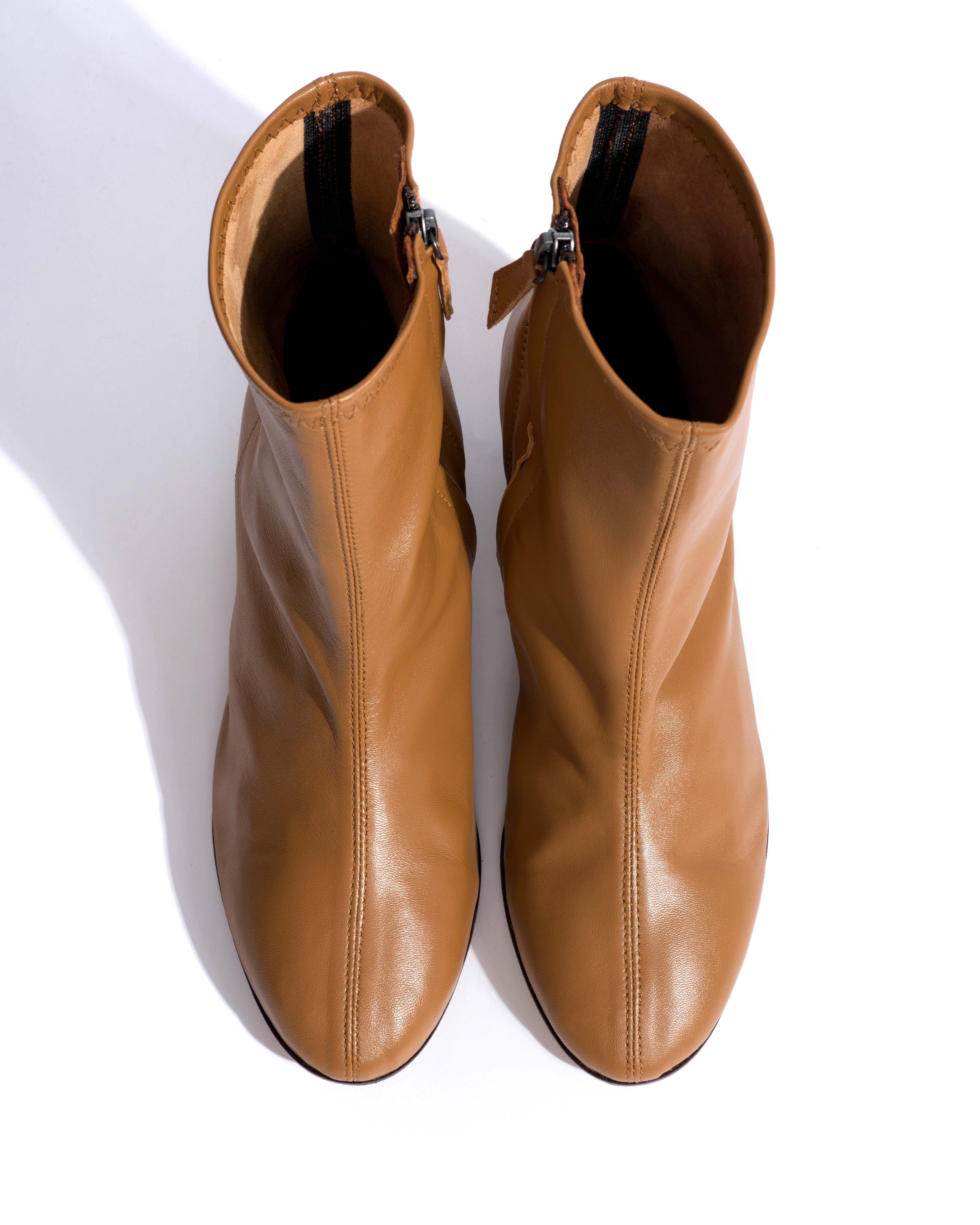 Hanny 40 stacked stretch Silky lamb Caramel - Image 4