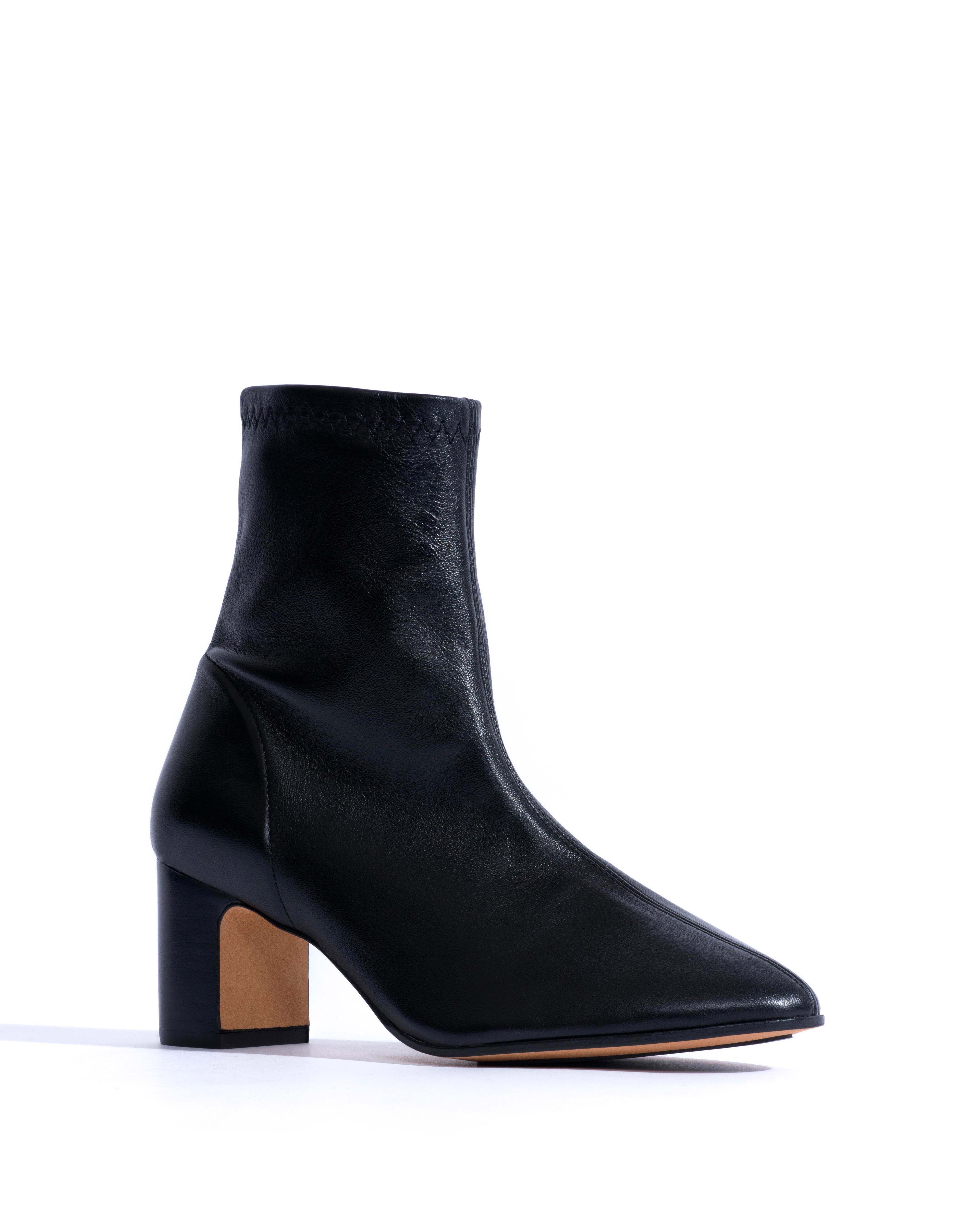 Hanny 55 stacked stretch Silky lamb Black - Image 2