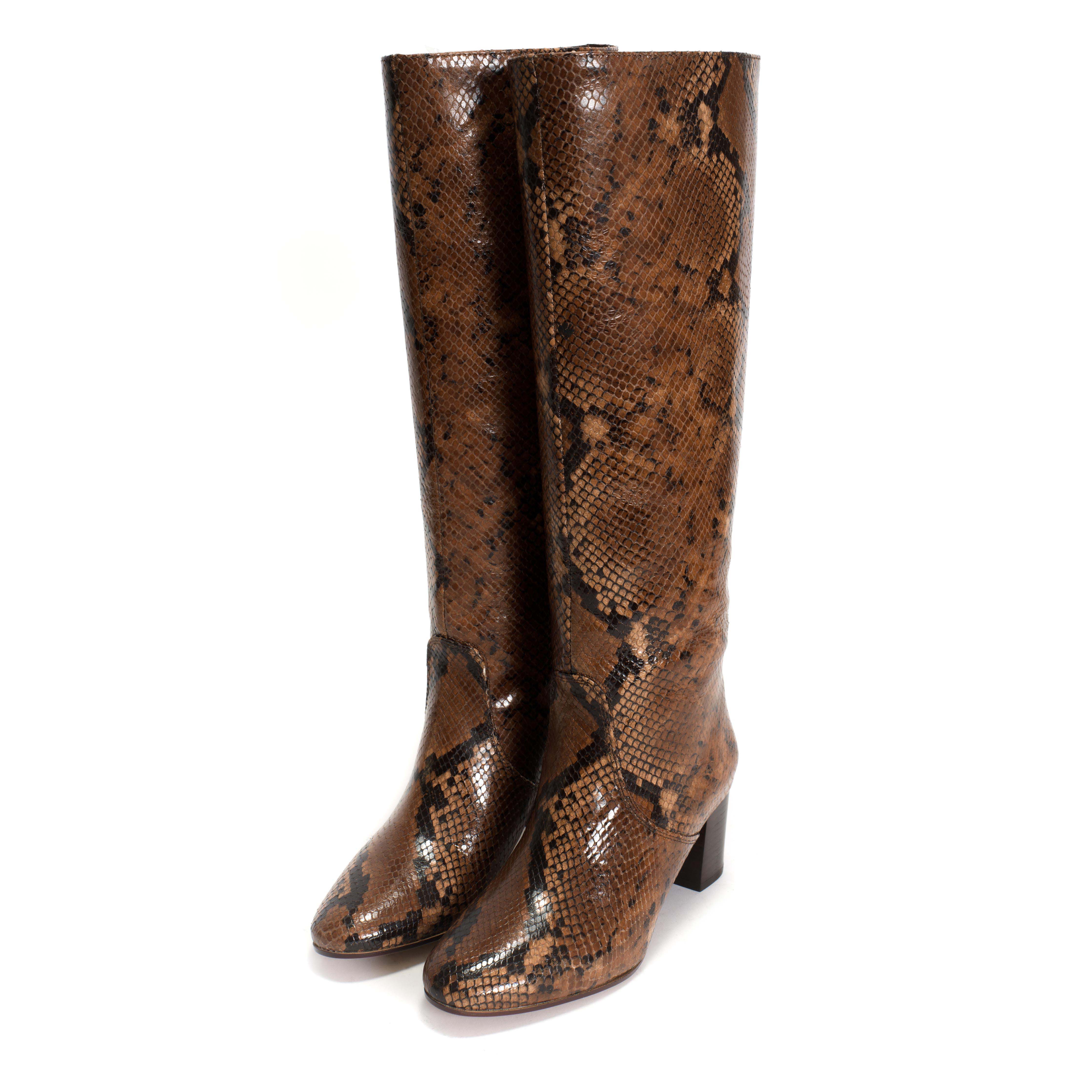 Henriette Snake calf Hazelnut - Image 2