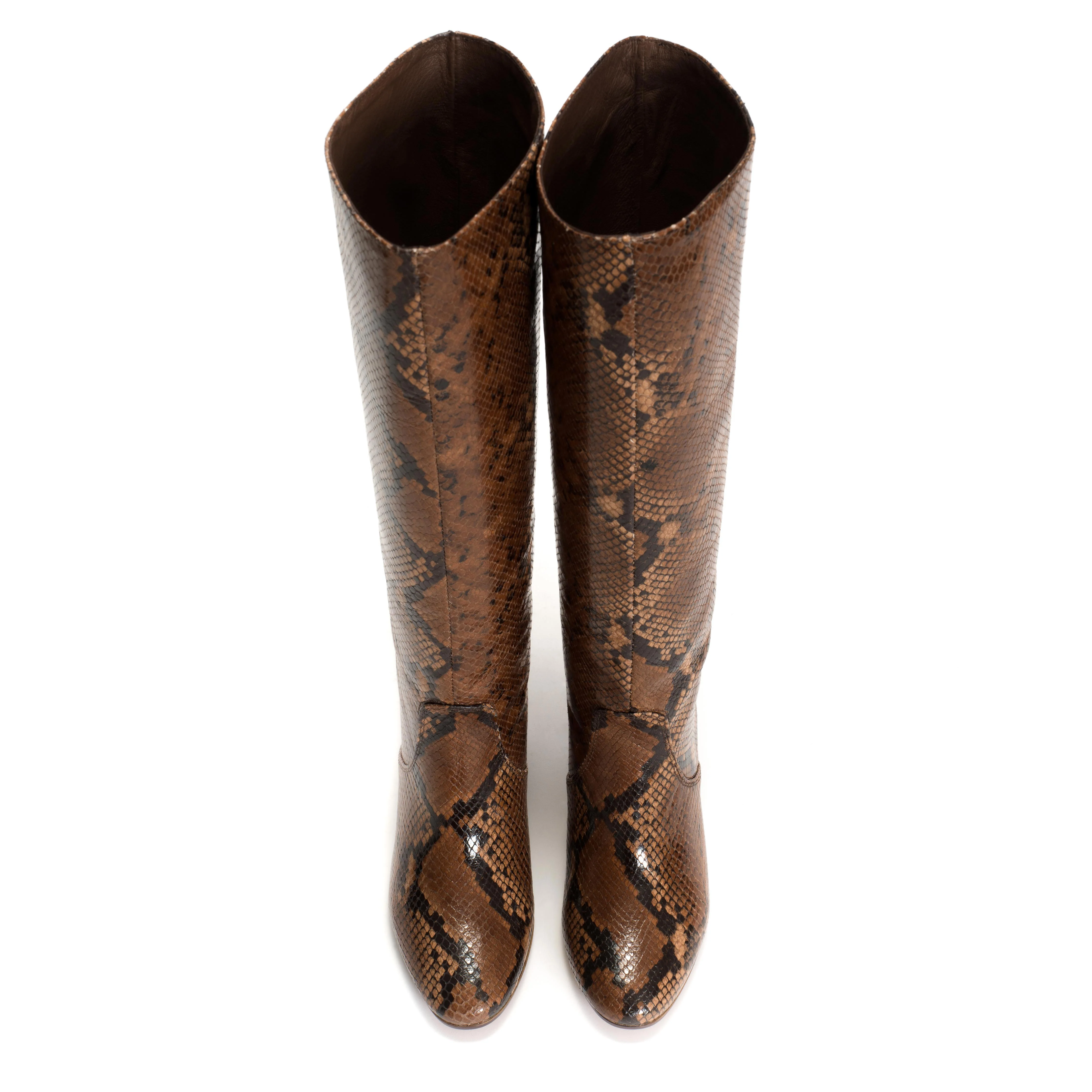 Henriette Snake calf Hazelnut - Image 4