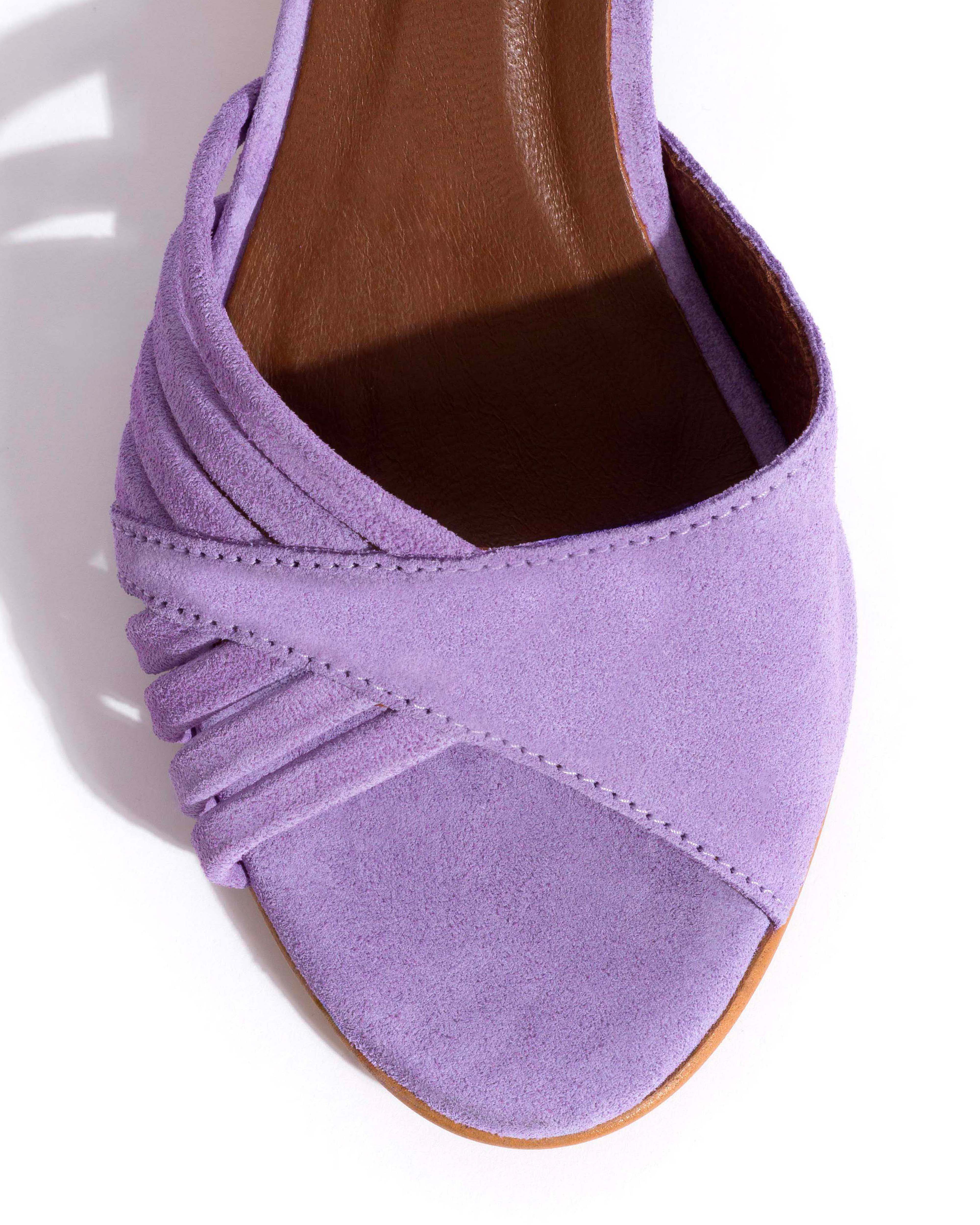 Hermine 50 stiletto Calf suede Lavender ice - Image 5