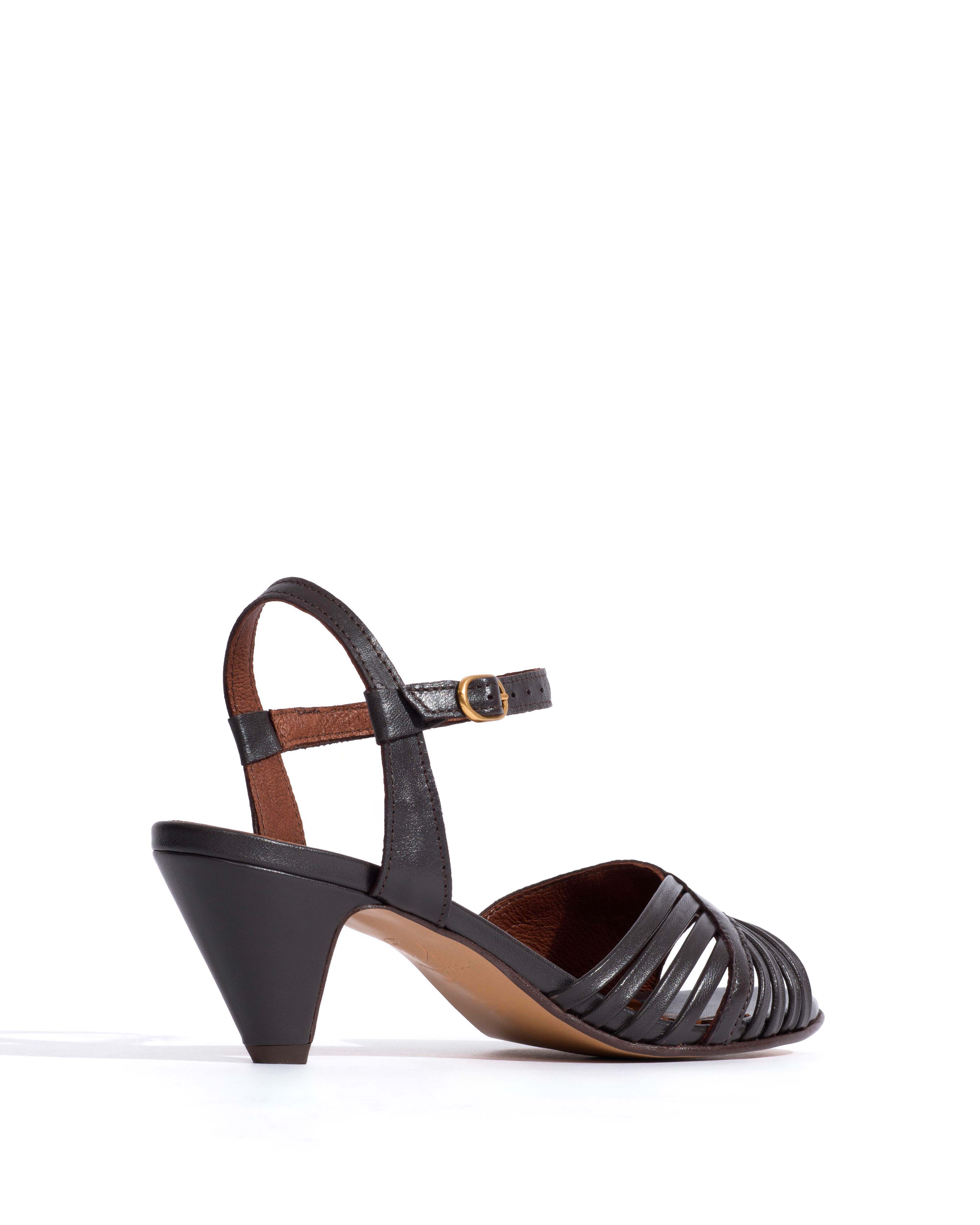 Hermine 50 stiletto Shiny lamb Espresso brown - Image 3