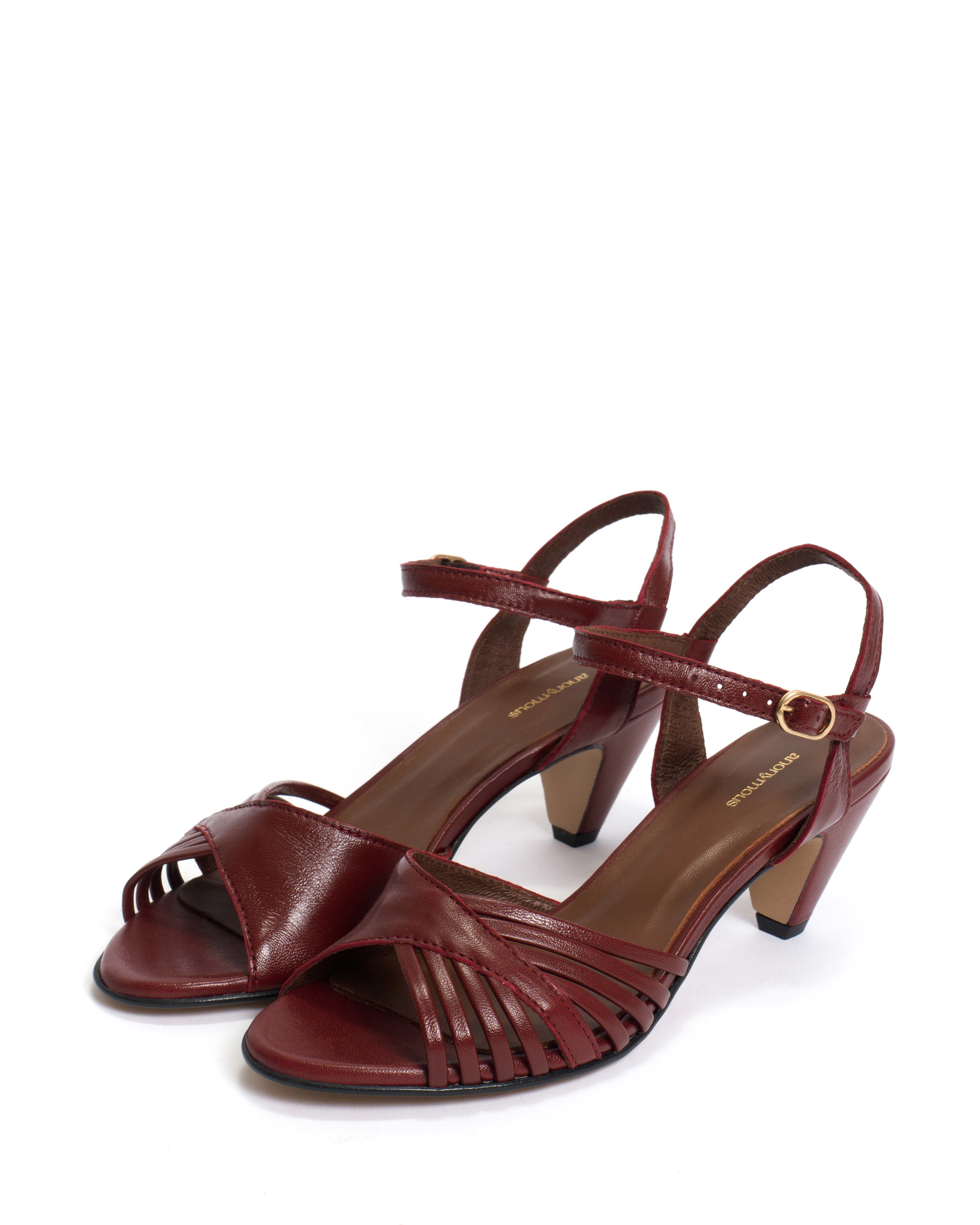 Hermine 50 stiletto Shiny lamb Pomegranate - Image 2