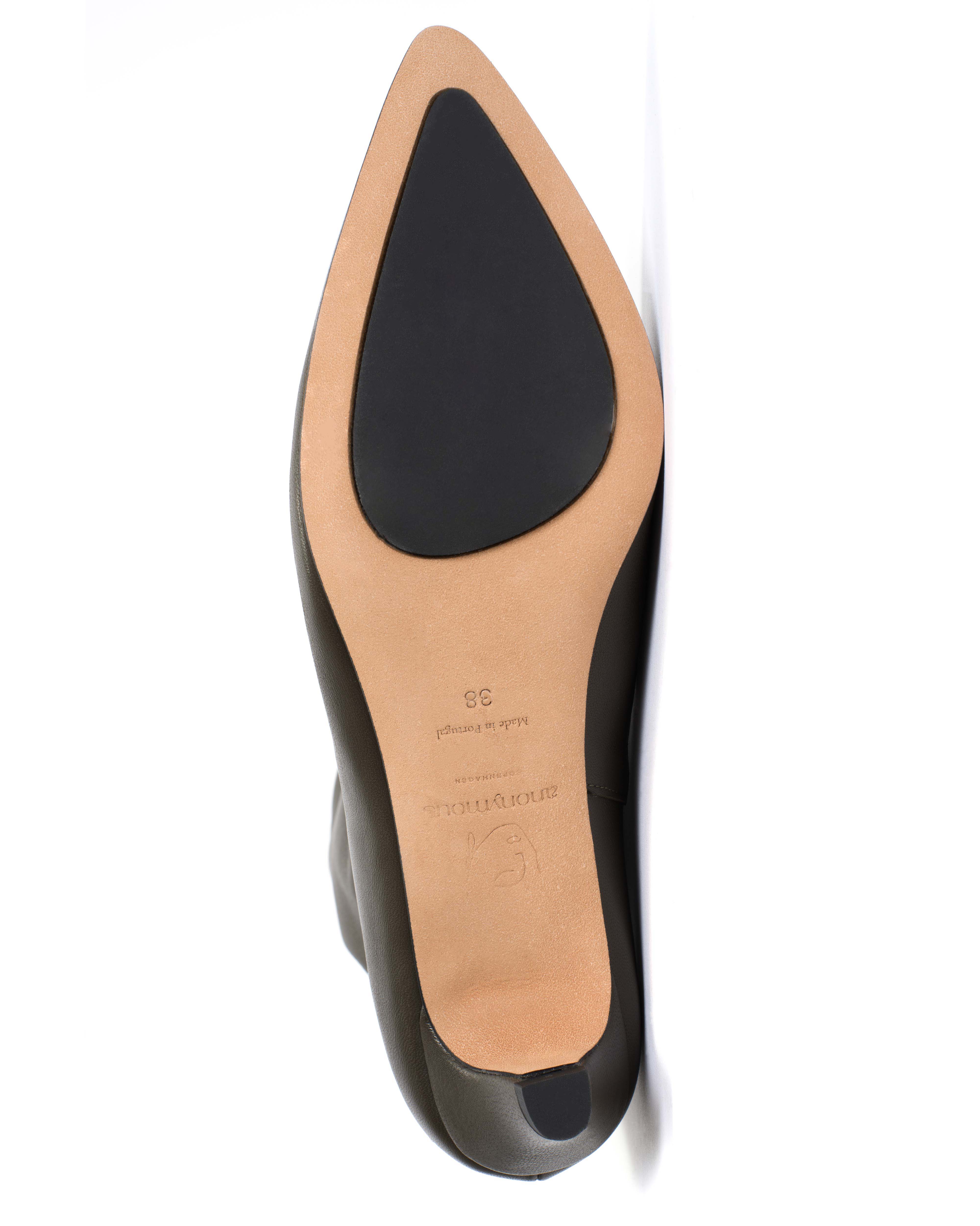 Hicha 40 stiletto Silky calf Moss green - Image 7