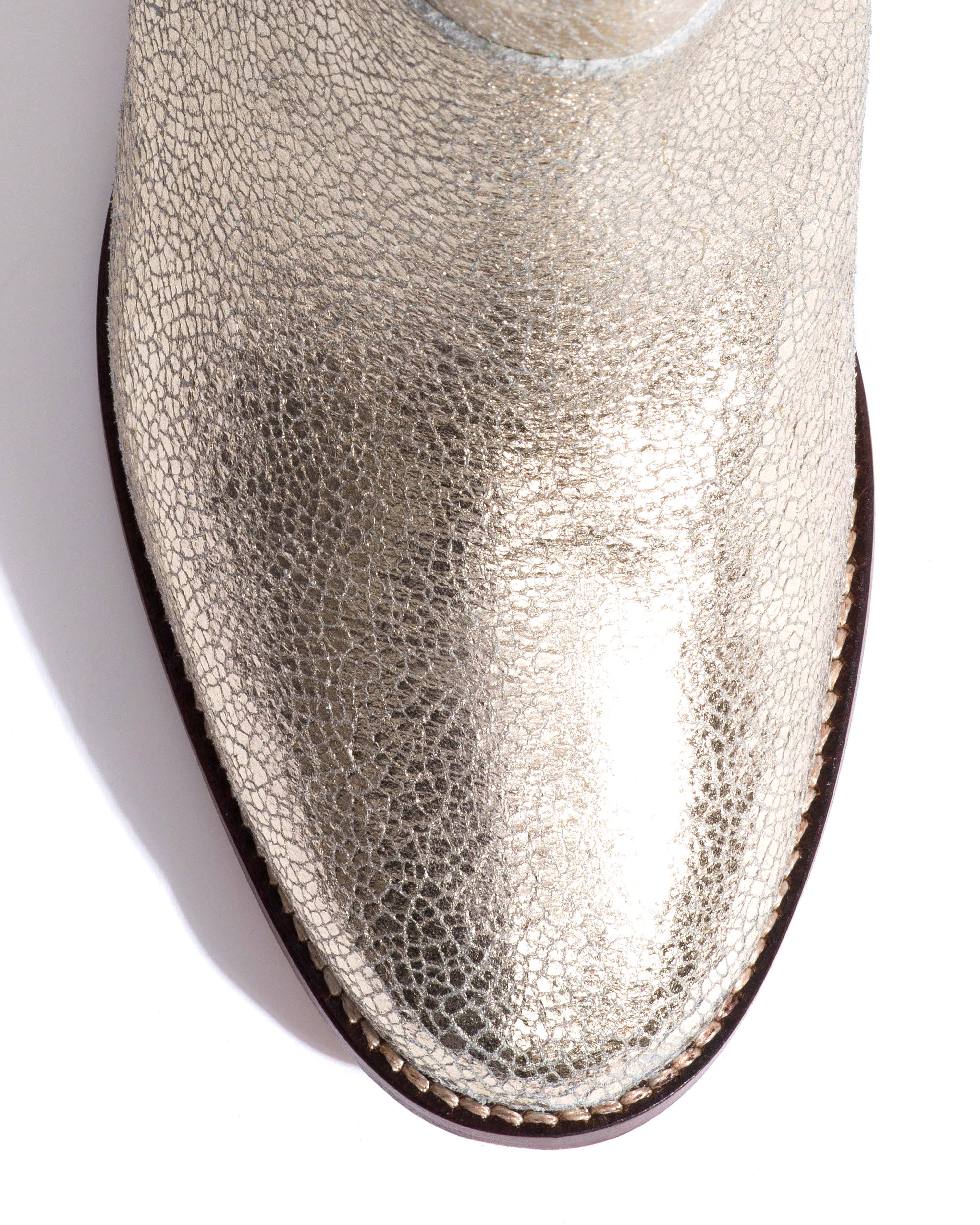 Hirah 55 Crackled metallic goat Champagne - Image 6