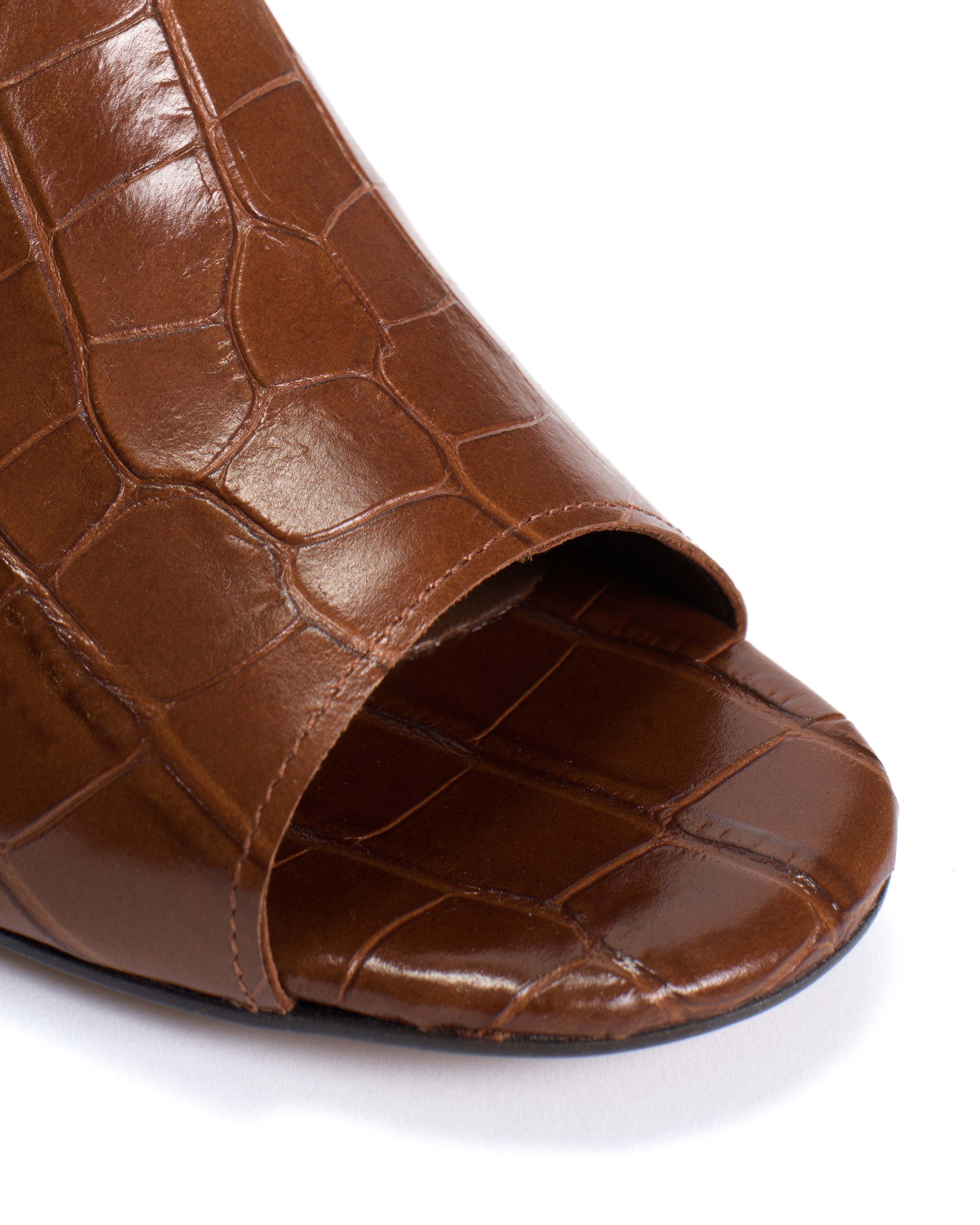 Horizon 55 Croco calf Chocolate - Image 6