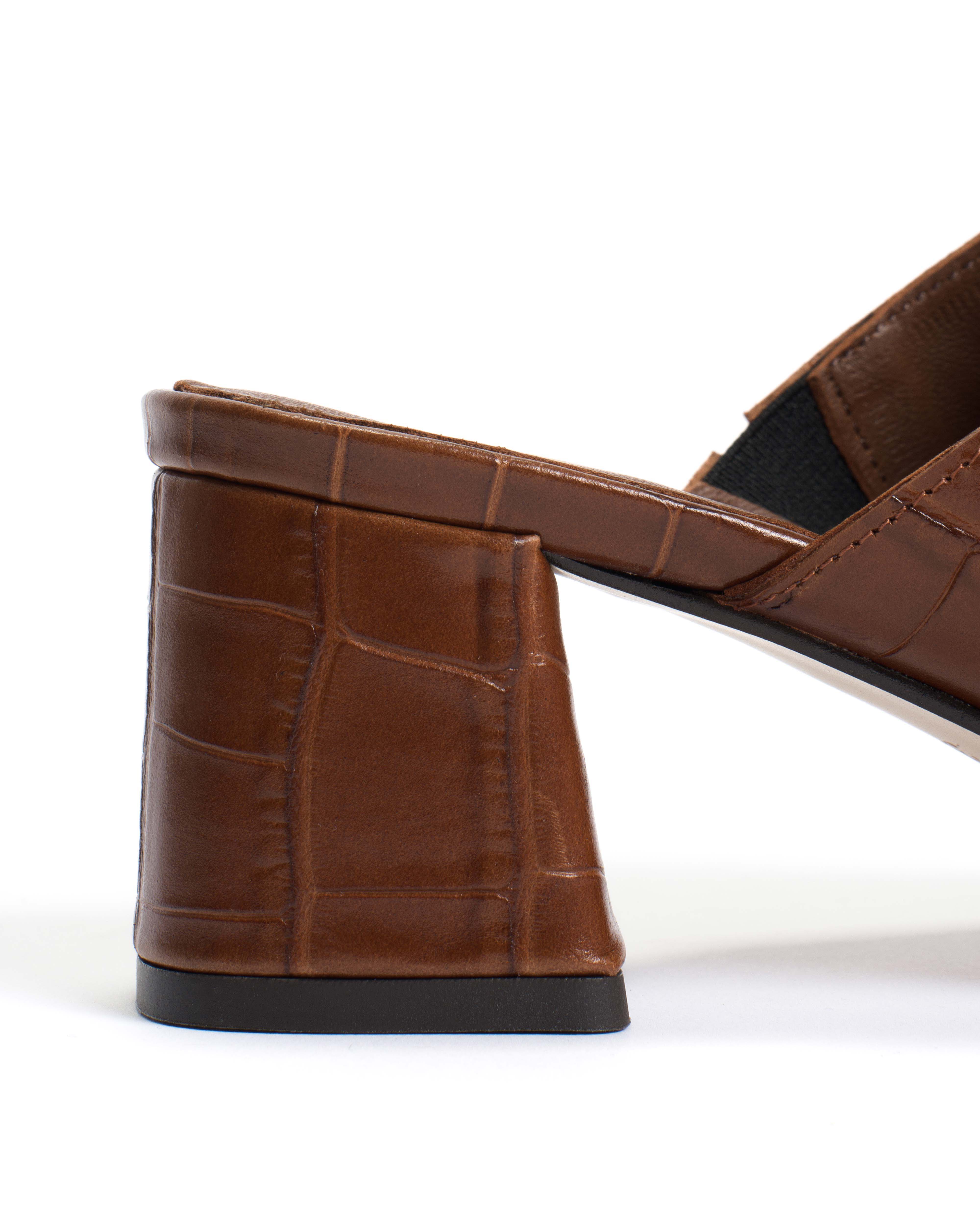 Horizon 55 Croco calf Chocolate - Image 7