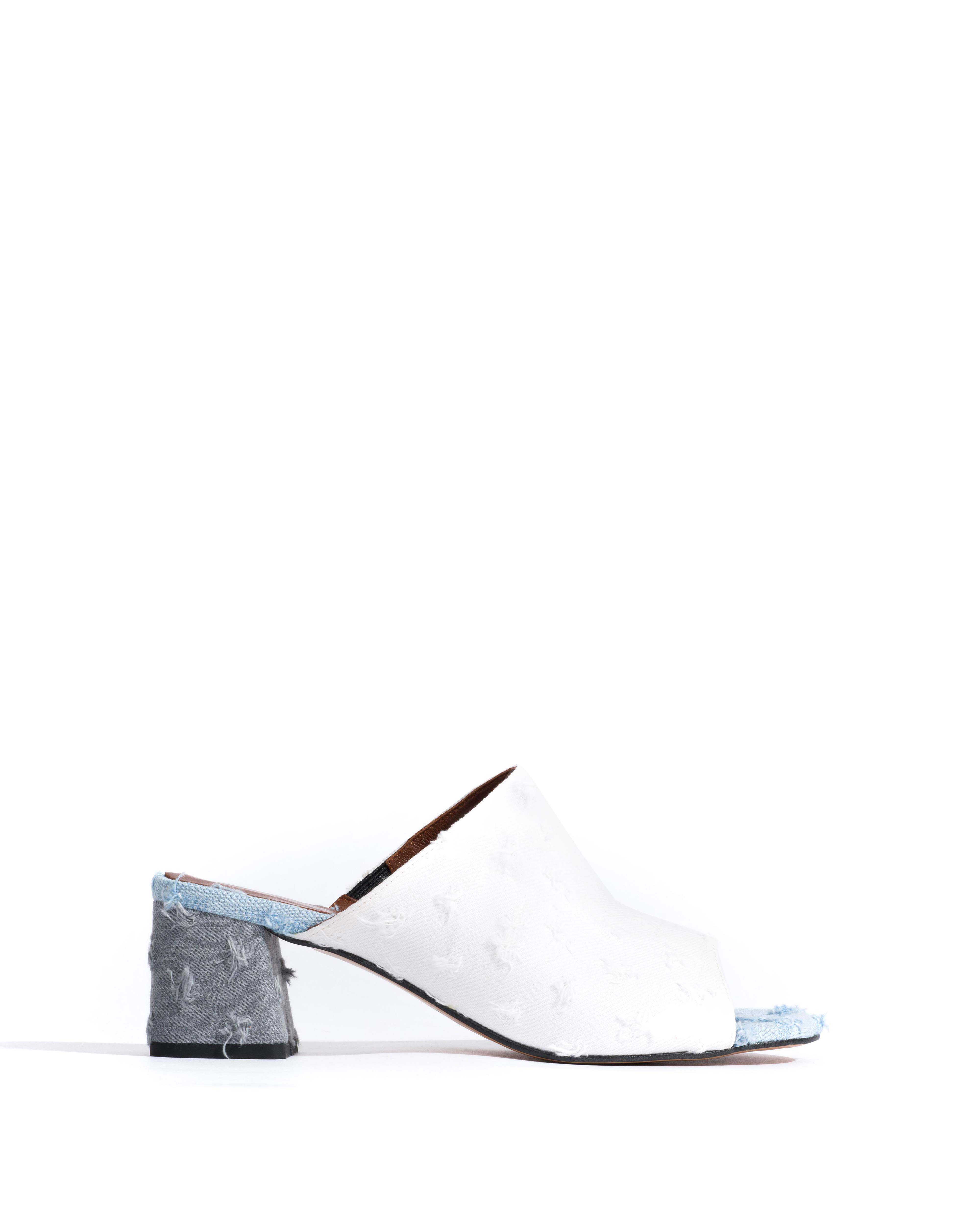Horizon 55 Denim mix Distressed washed white & Distressed washed blue & Distressed washed grey