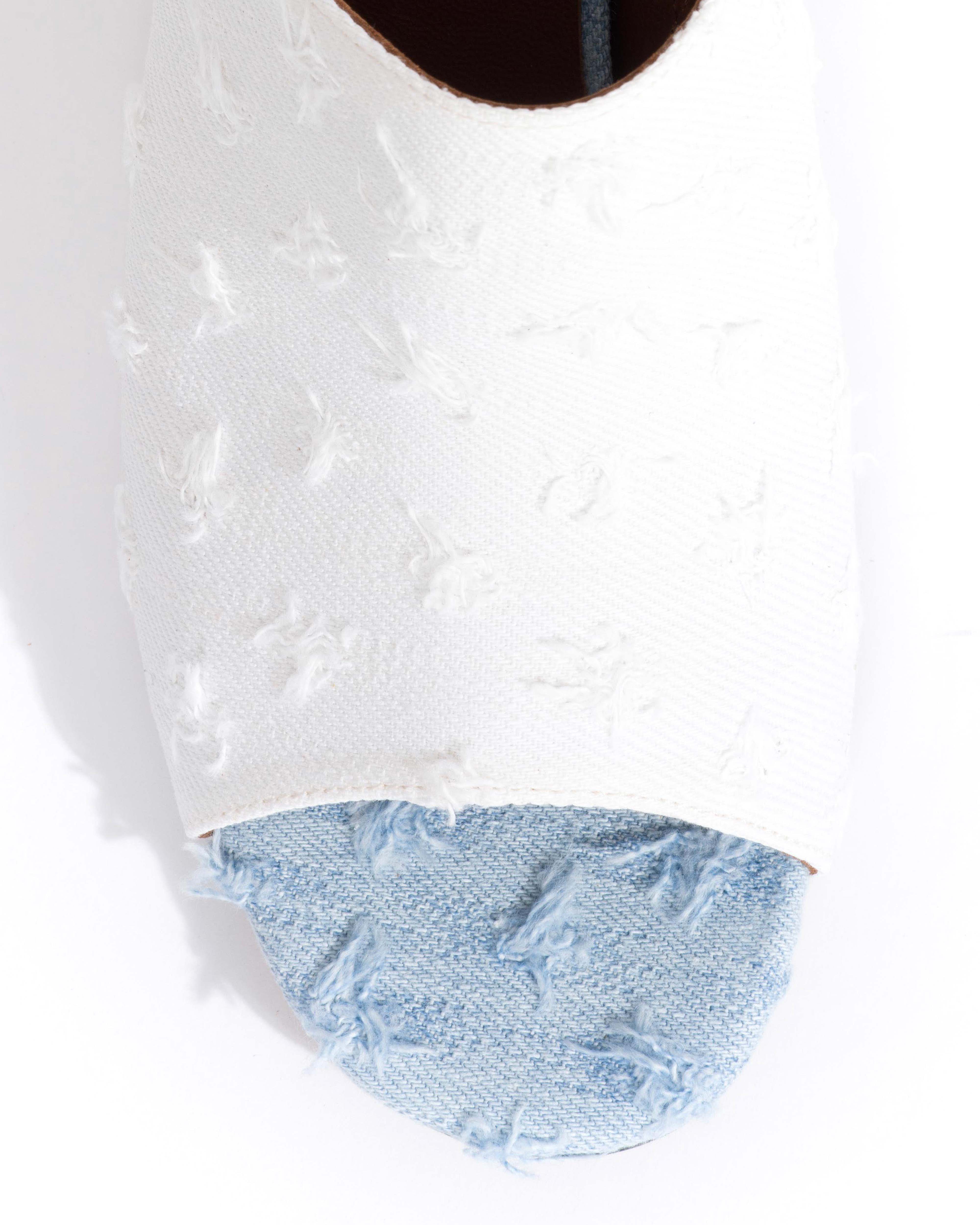 Horizon 55 Denim mix Distressed washed white & Distressed washed blue & Distressed washed grey - Image 5