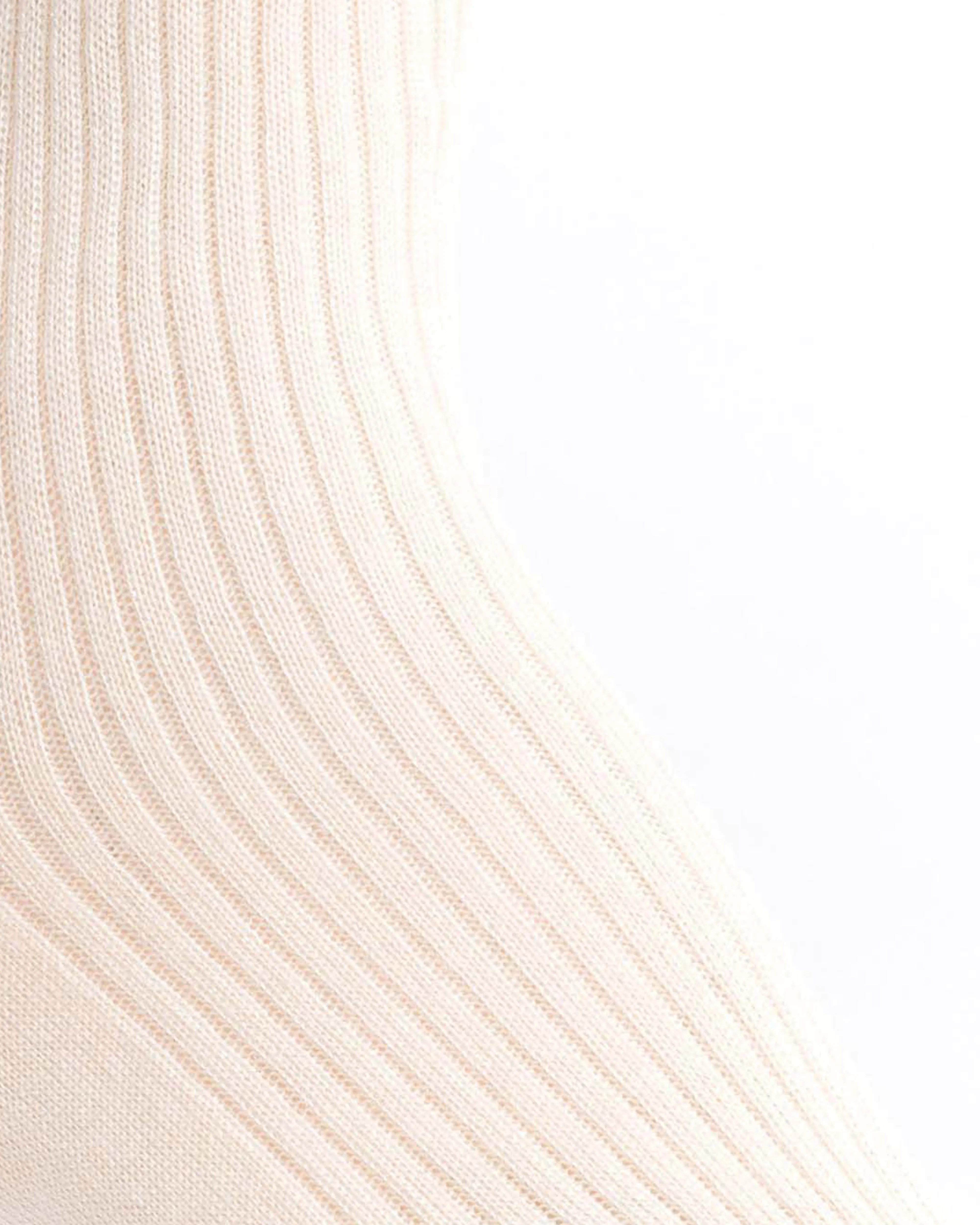 Ines silk cashmere socks 30% silk 70% cashmere Cream - Image 5