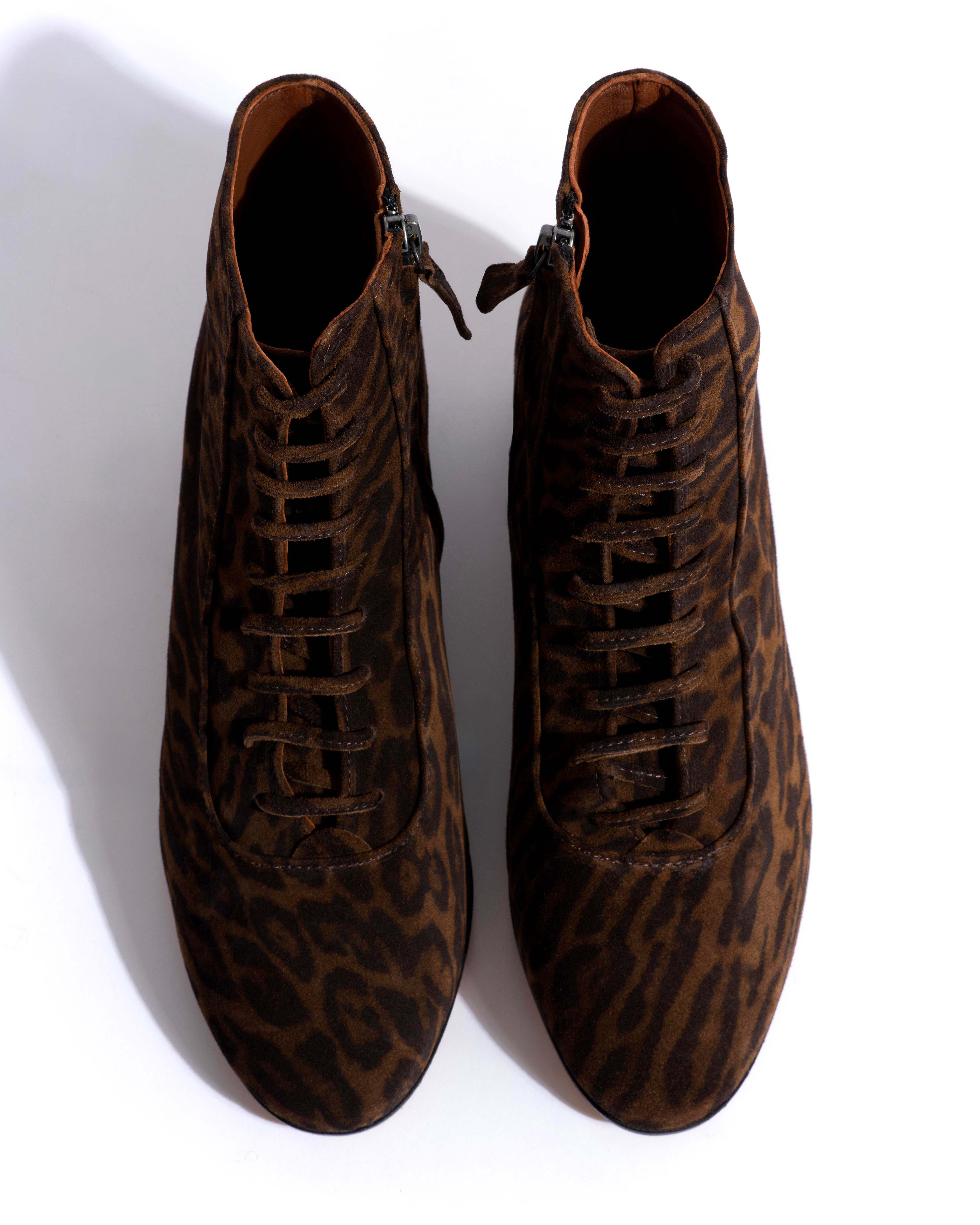 Janie 40 Calf suede print Jaguar - Image 4