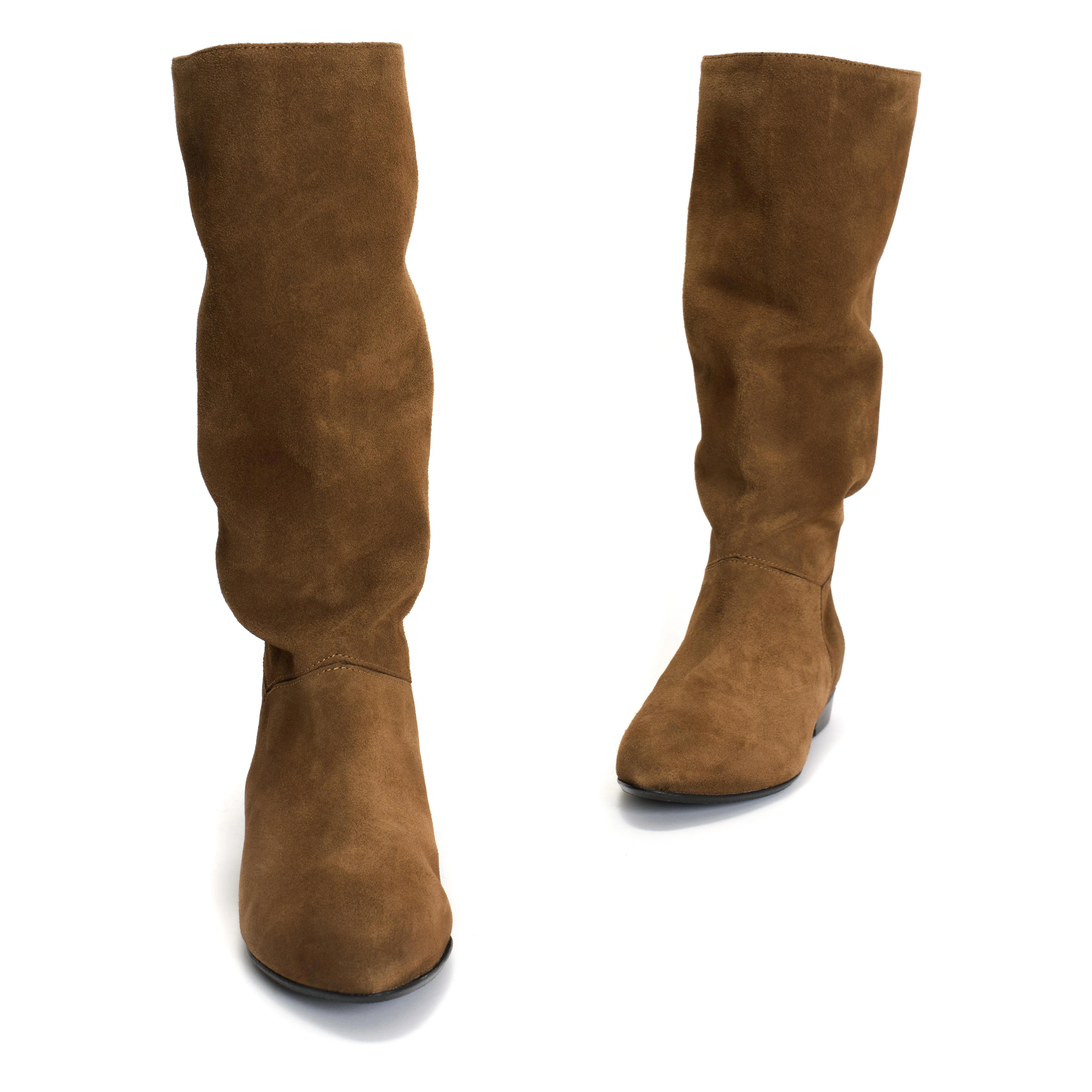 Jasmina 20 Calf suede & sleek leather Cinnamon & dark taupe - Image 5