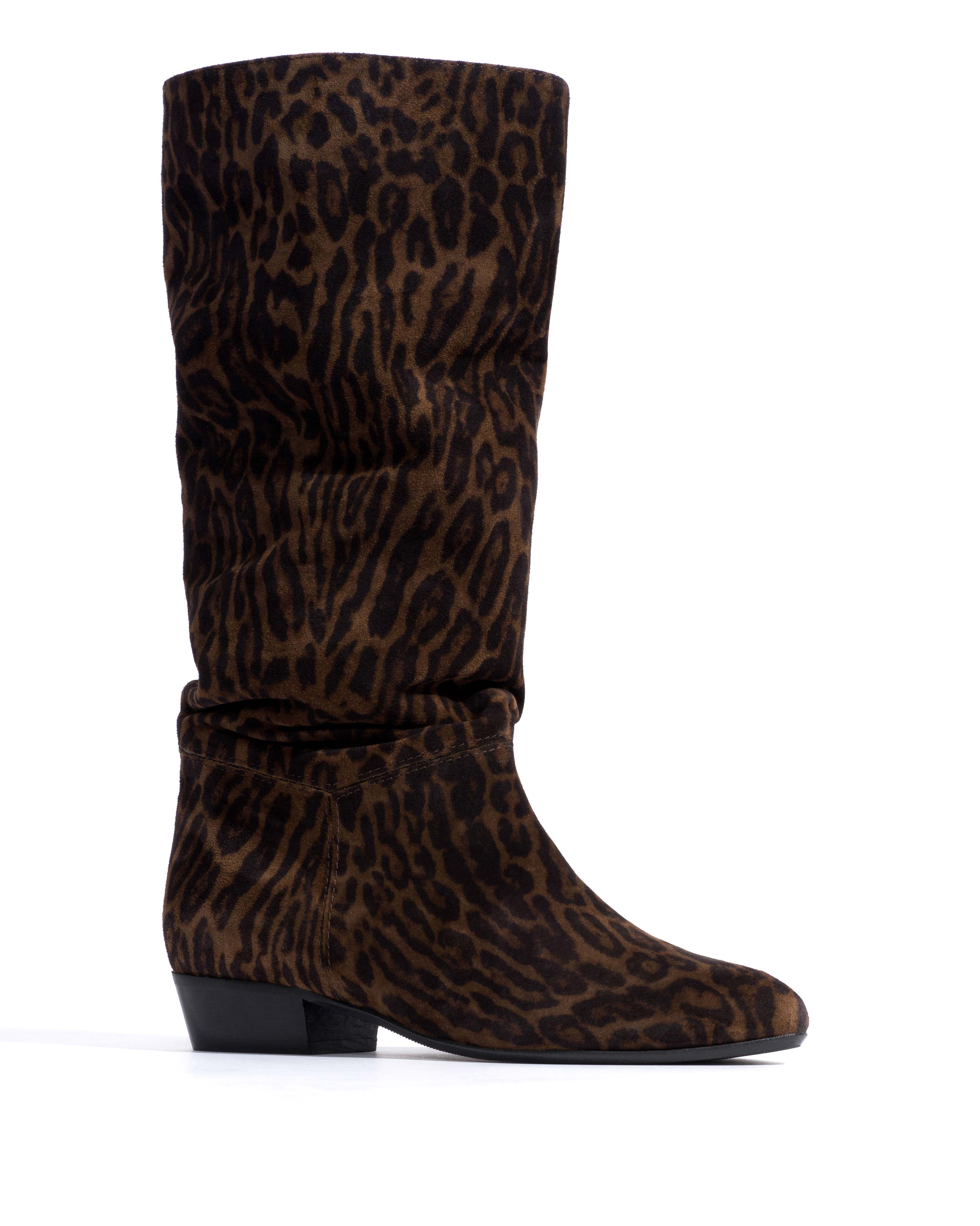 Jasmina 20 Calf suede print & sleek leather Jaguar & black - Image 2