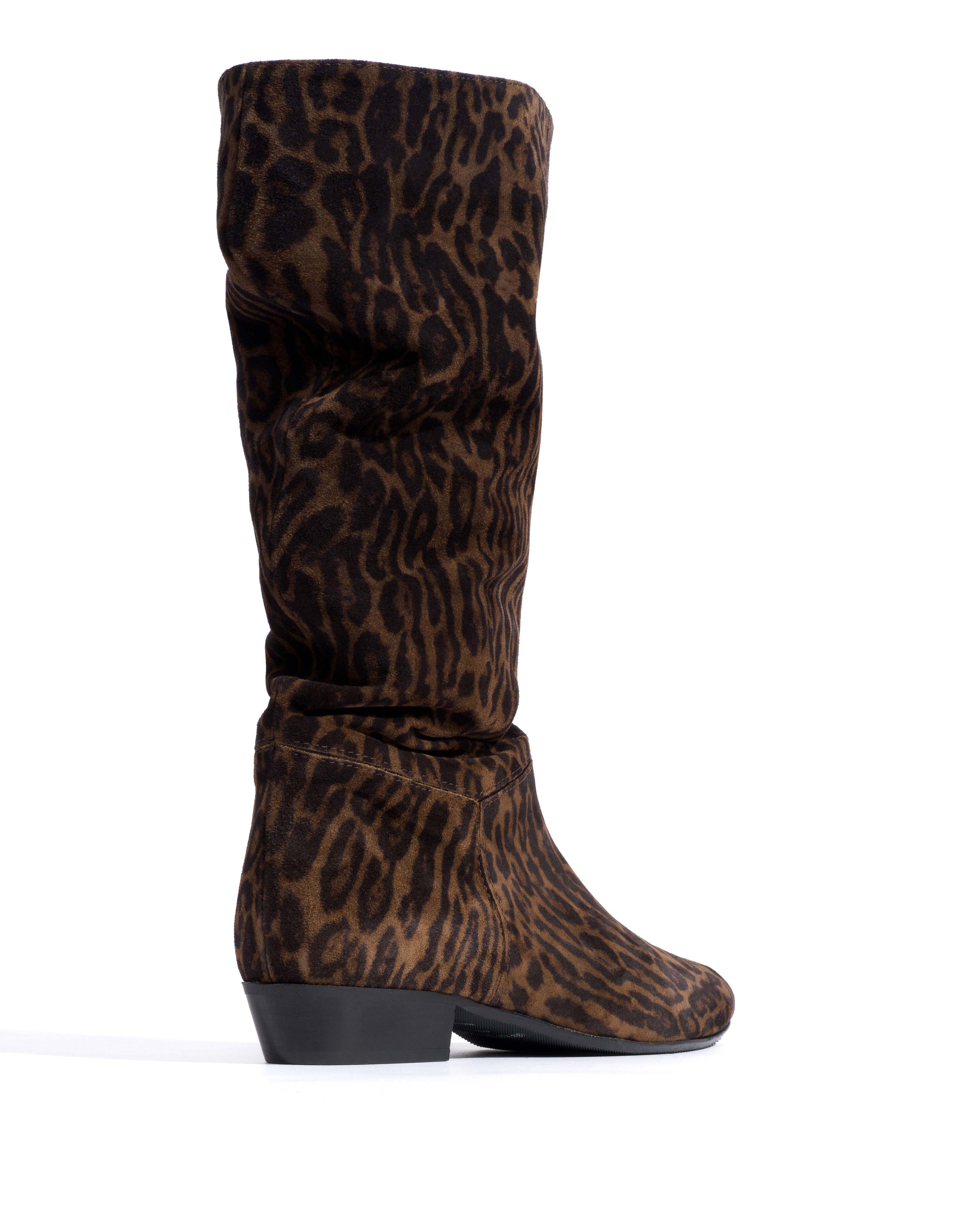 Jasmina 20 Calf suede print & sleek leather Jaguar & black - Image 3