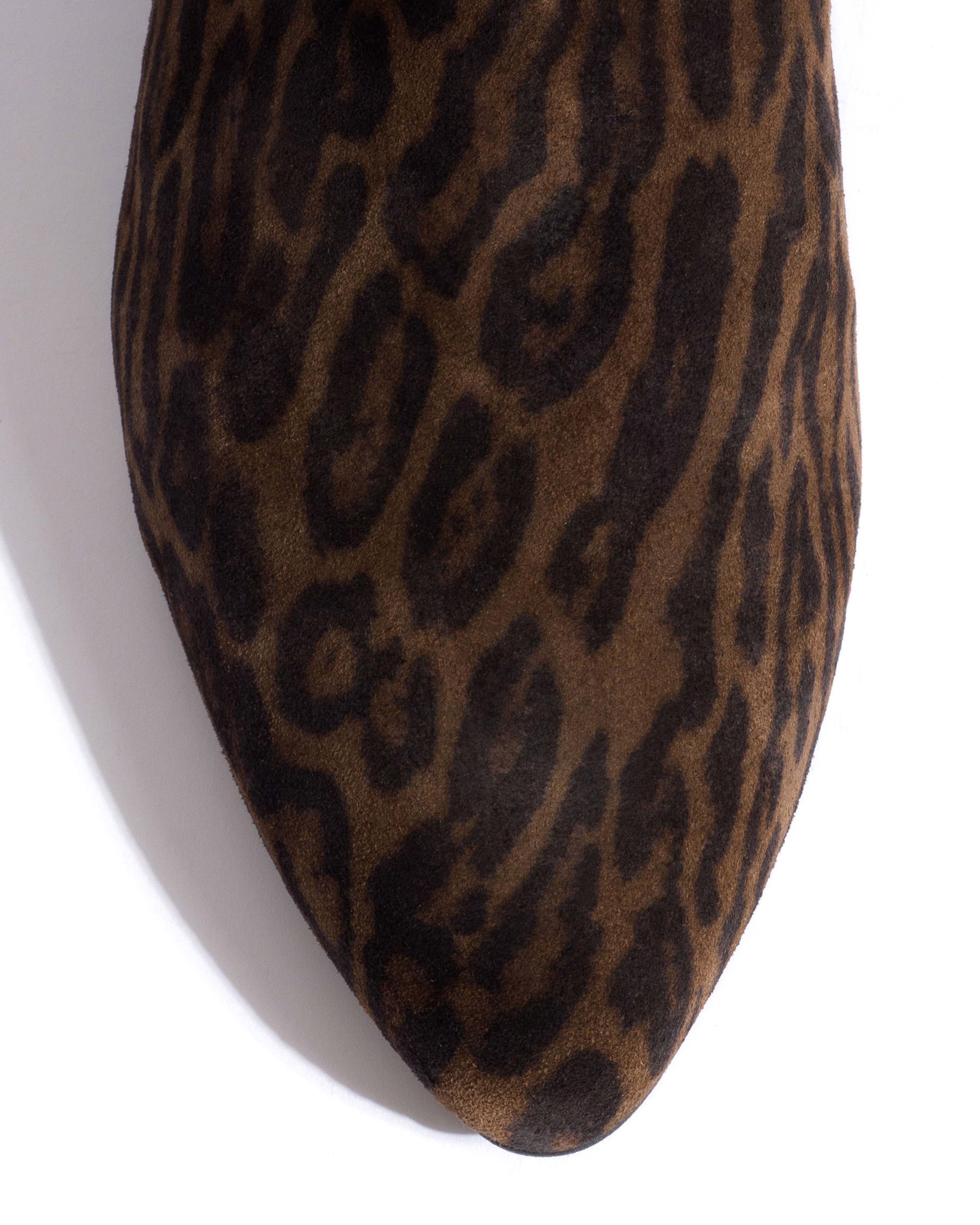 Jasmina 20 Calf suede print & sleek leather Jaguar & black - Image 5