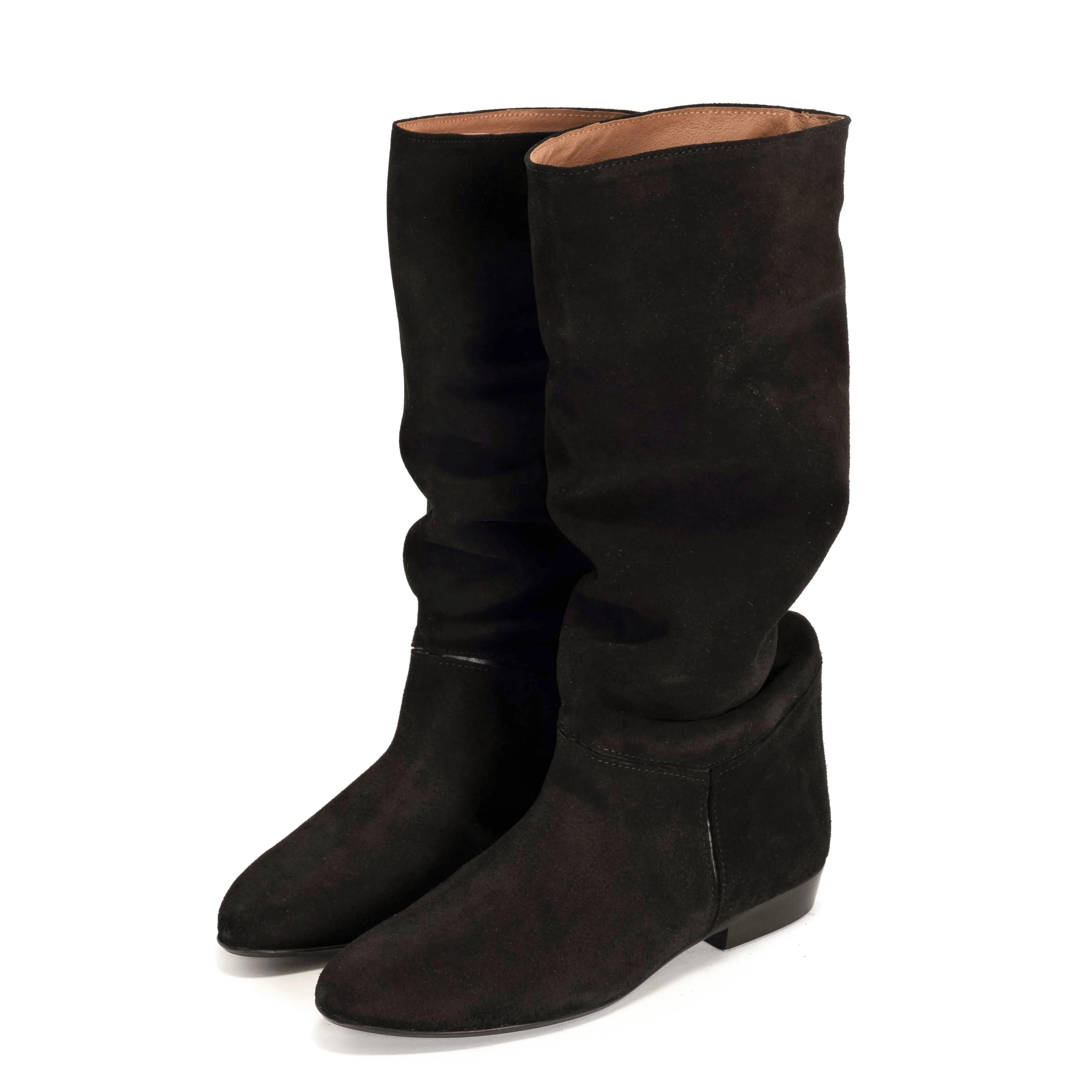 Jasmina 20 Calf suede & sleek leather Black - Image 2