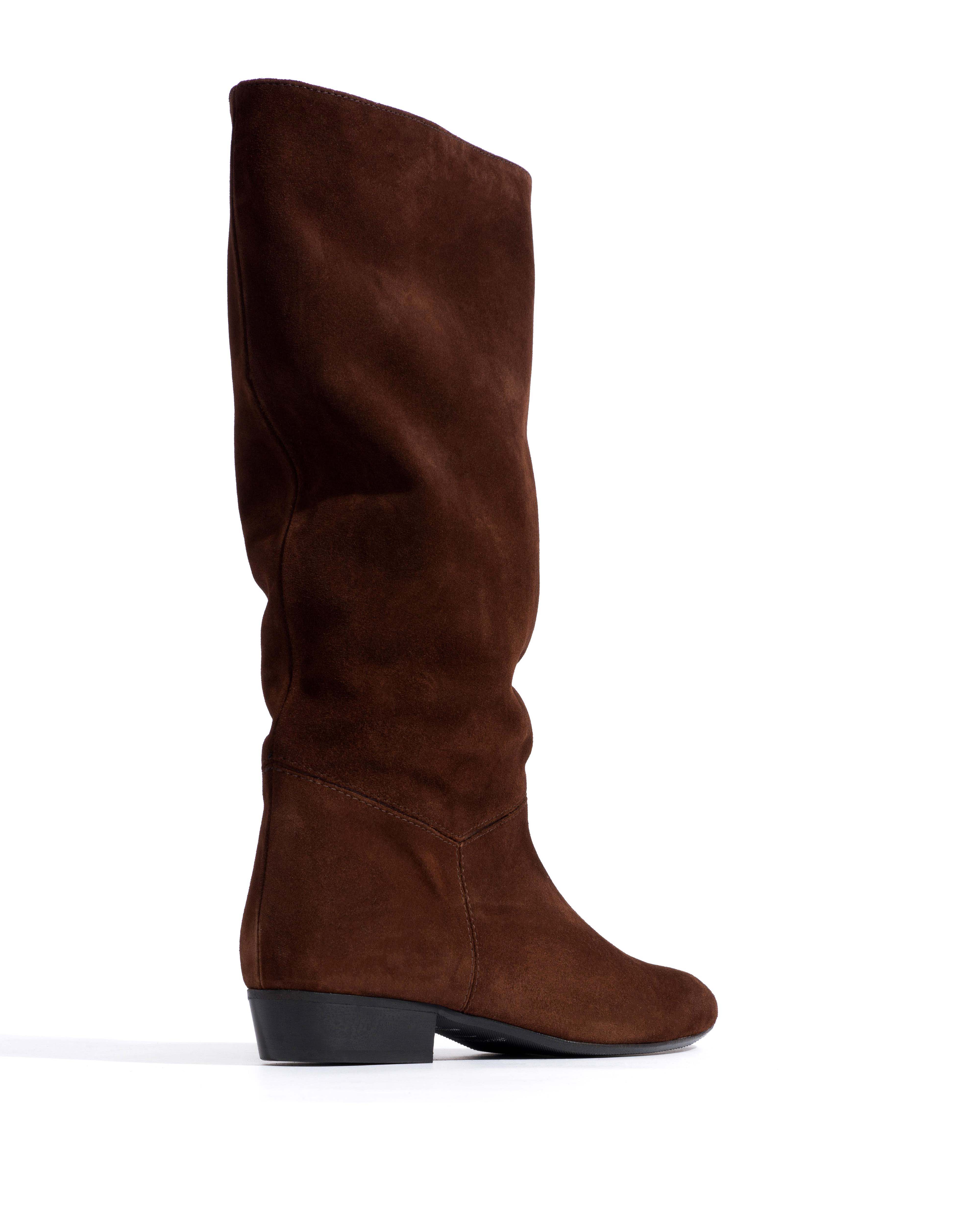 Jasmina 20 Calf suede & sleek leather Chocolate - Image 3