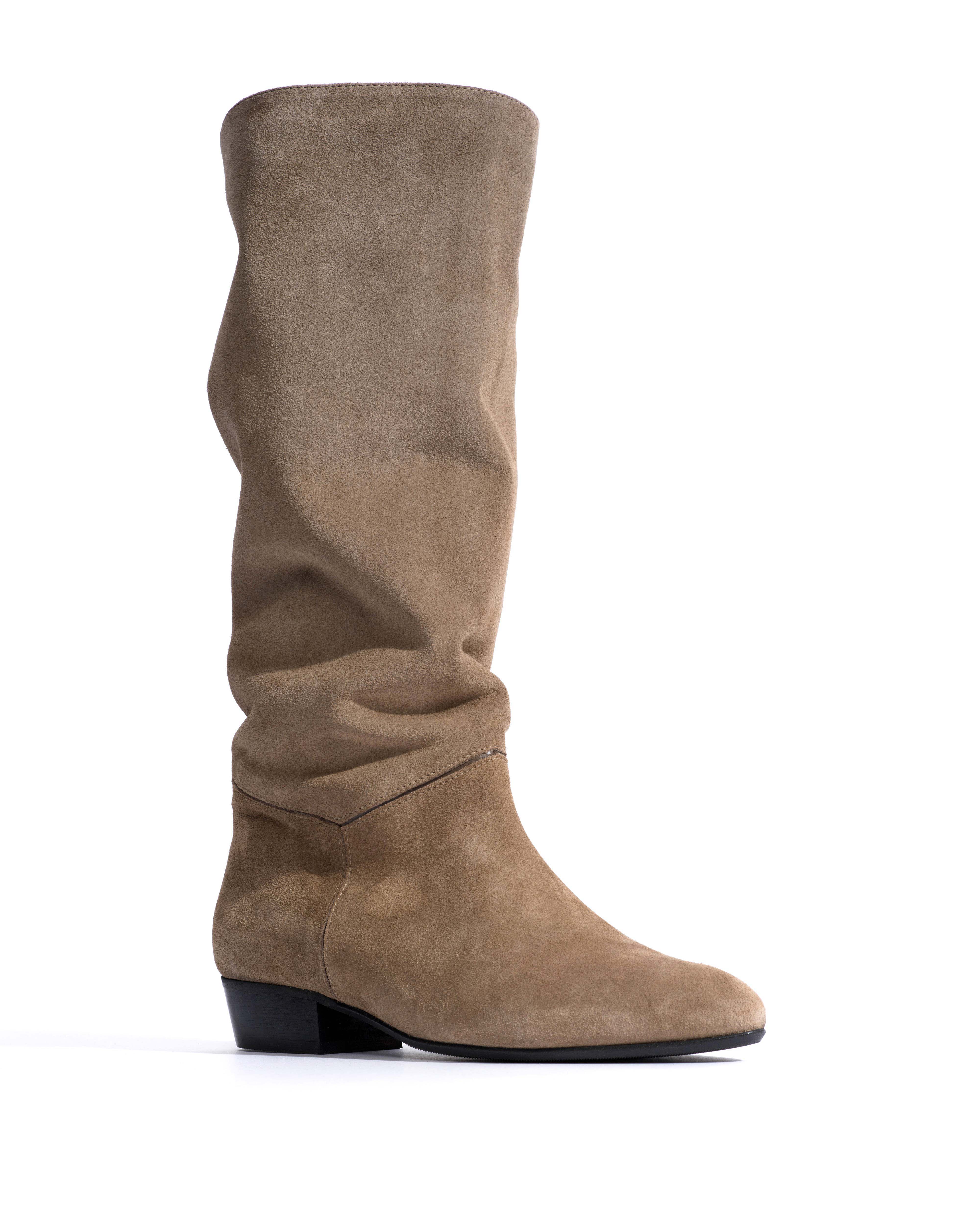 Jasmina 20 Calf suede & sleek leather Mushroom - Image 2