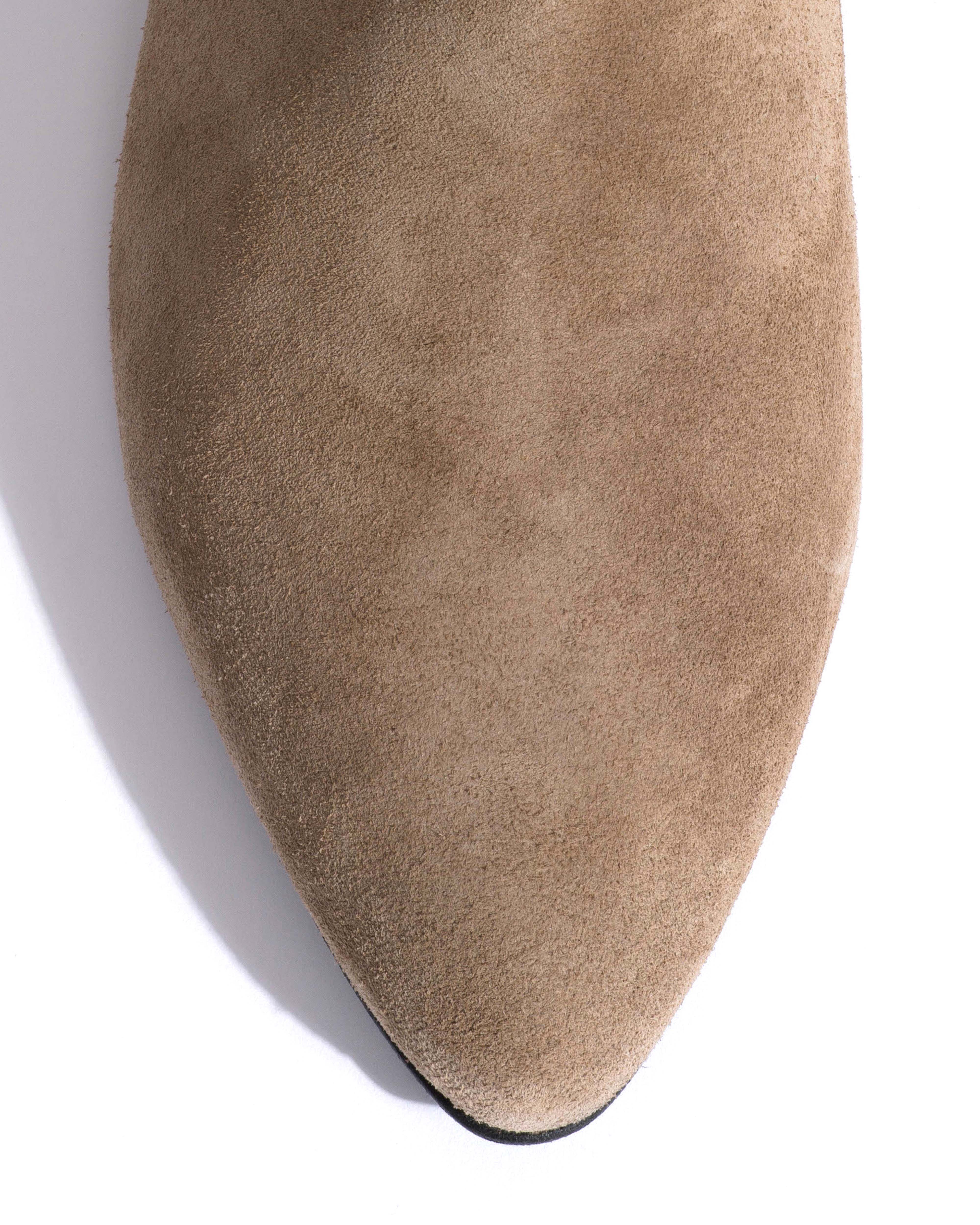 Jasmina 20 Calf suede & sleek leather Mushroom - Image 6