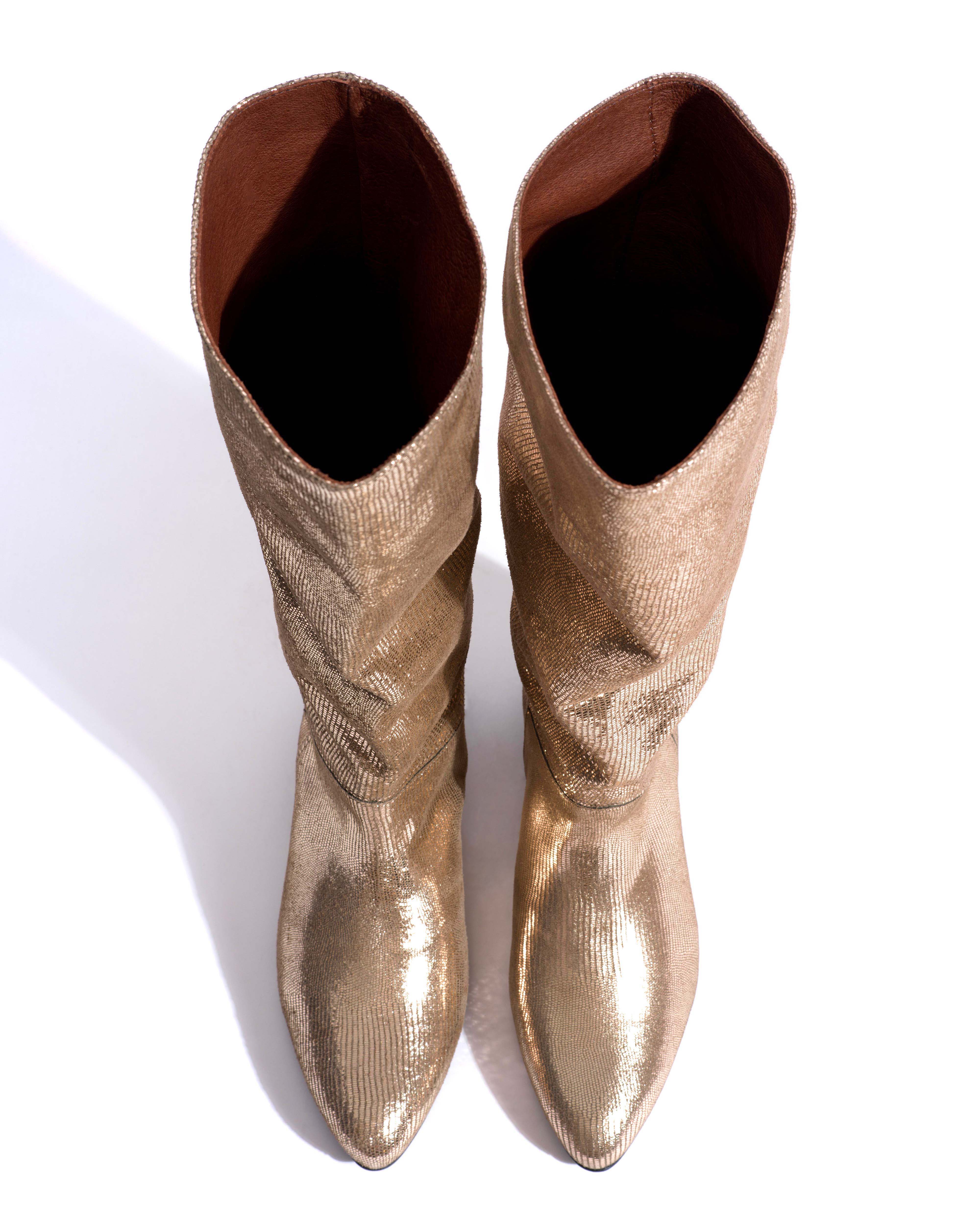 Jasmina 20 Lizard metallic goat Vintage champagne - Image 4