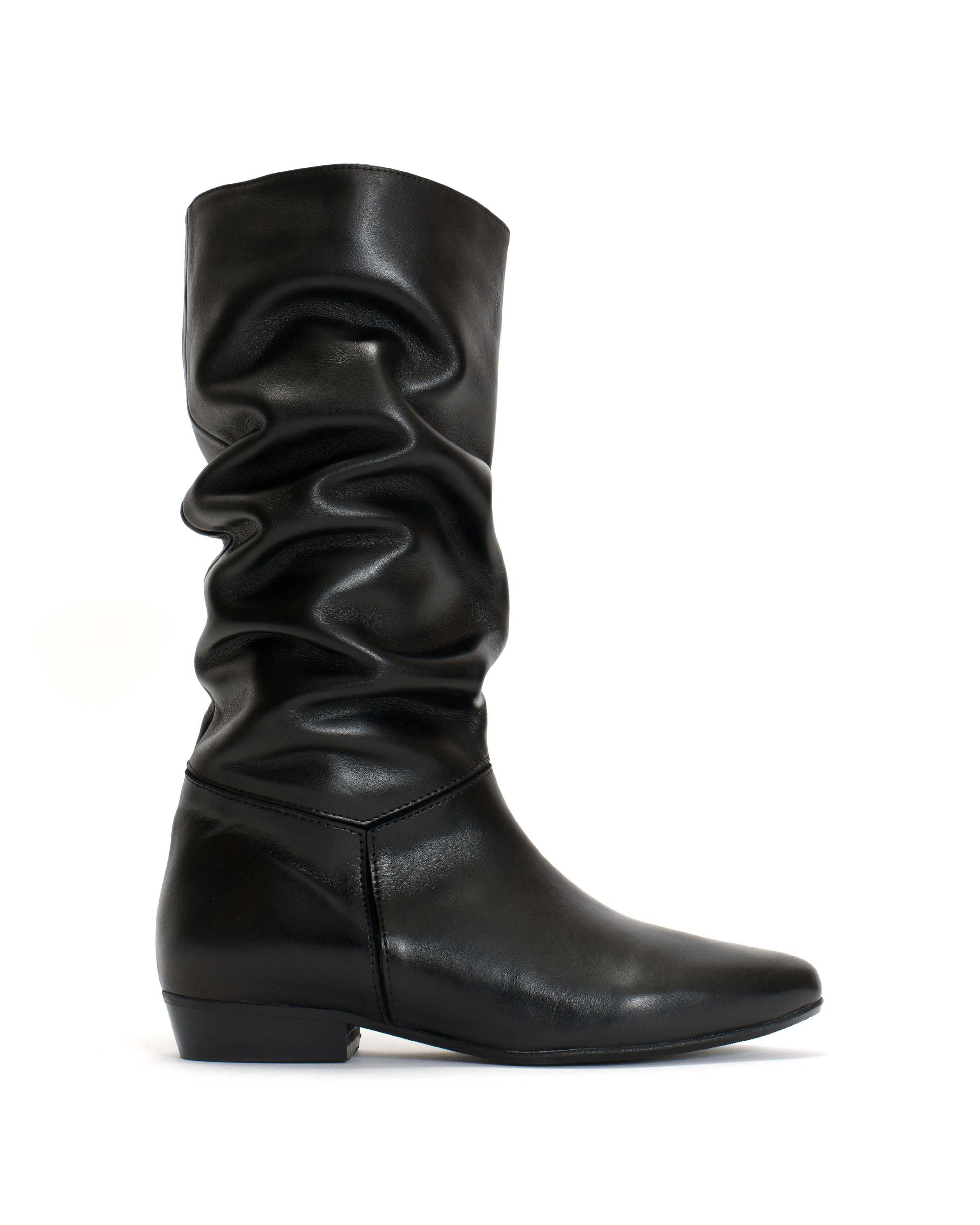 Jasmina 20 Soft calf & suede leather Black