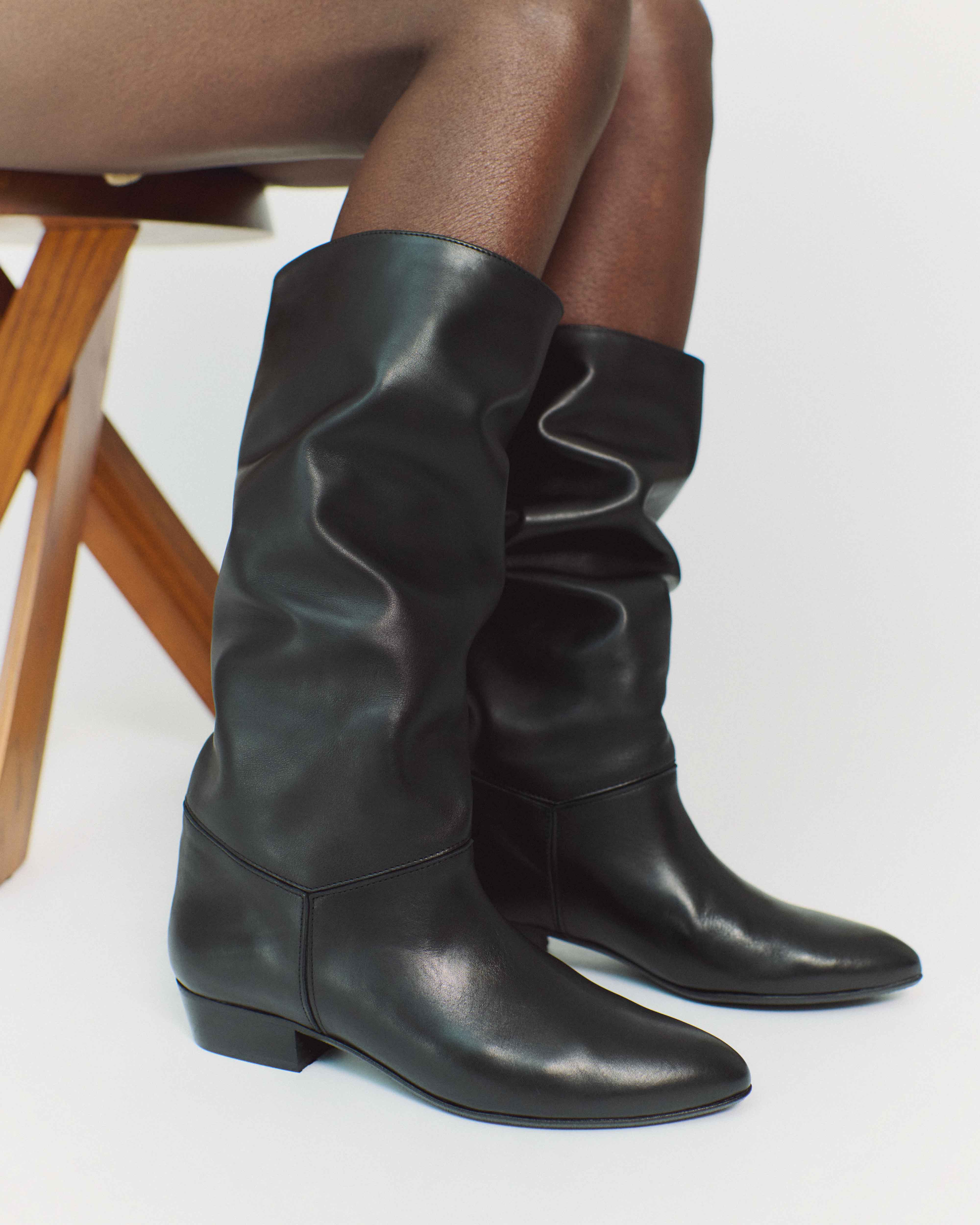 Jasmina 20 Soft calf & suede leather Black - Image 3